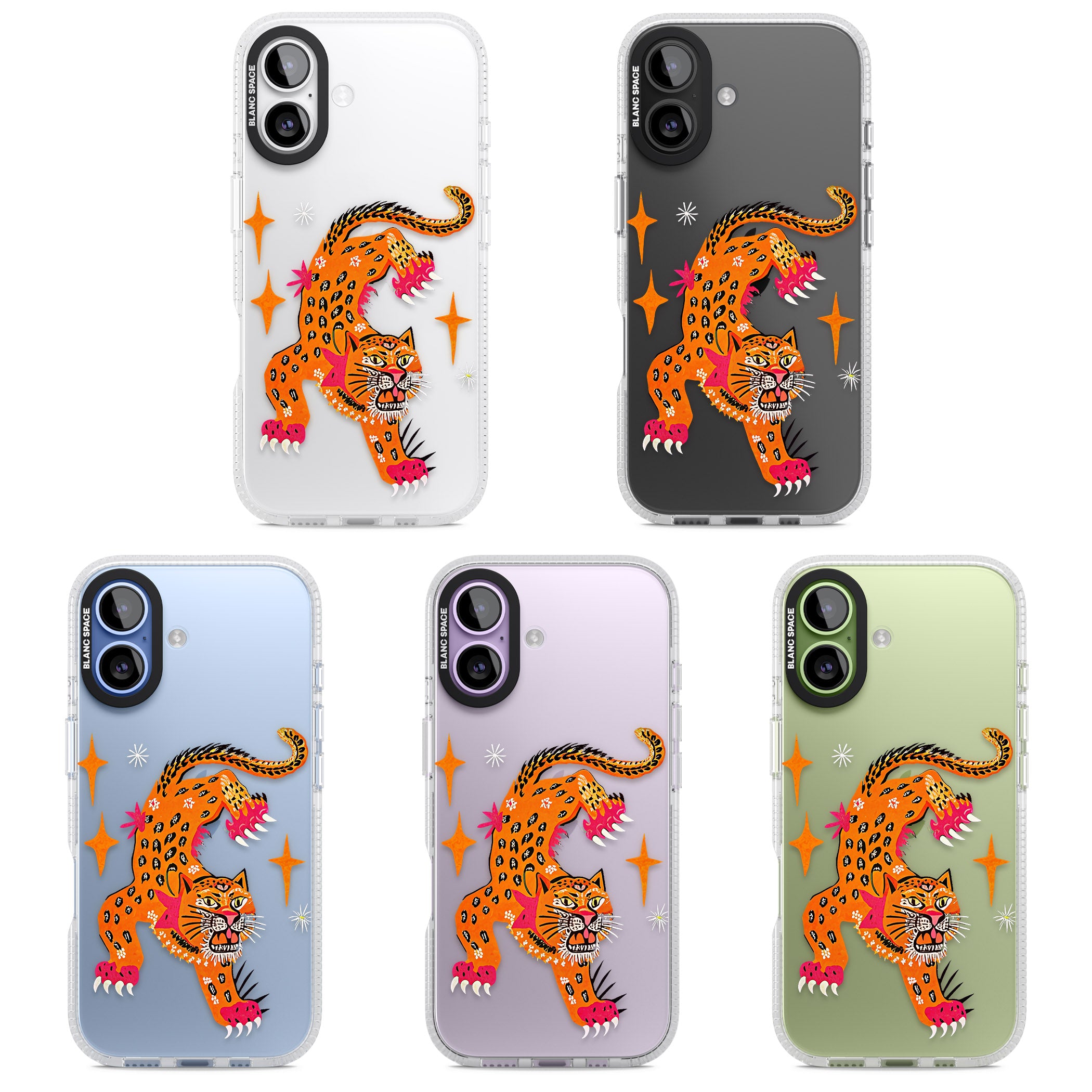 Fierce Jaguar Clear iPhone 17 Impact Air Clear Phone Case APT Impact Protection