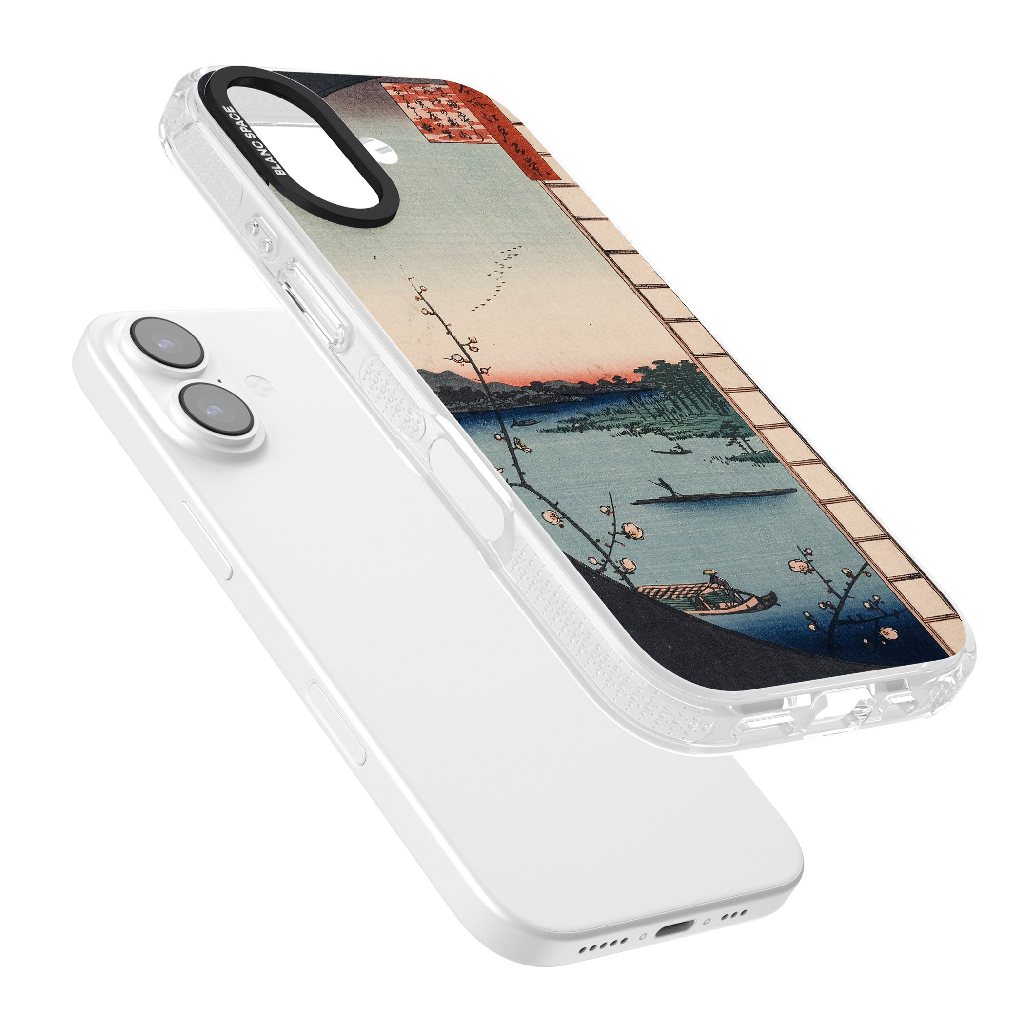 Vintage Japanese Illustrations Lake At Sunset iPhone 17 Impact Air Clear Phone Case Colours