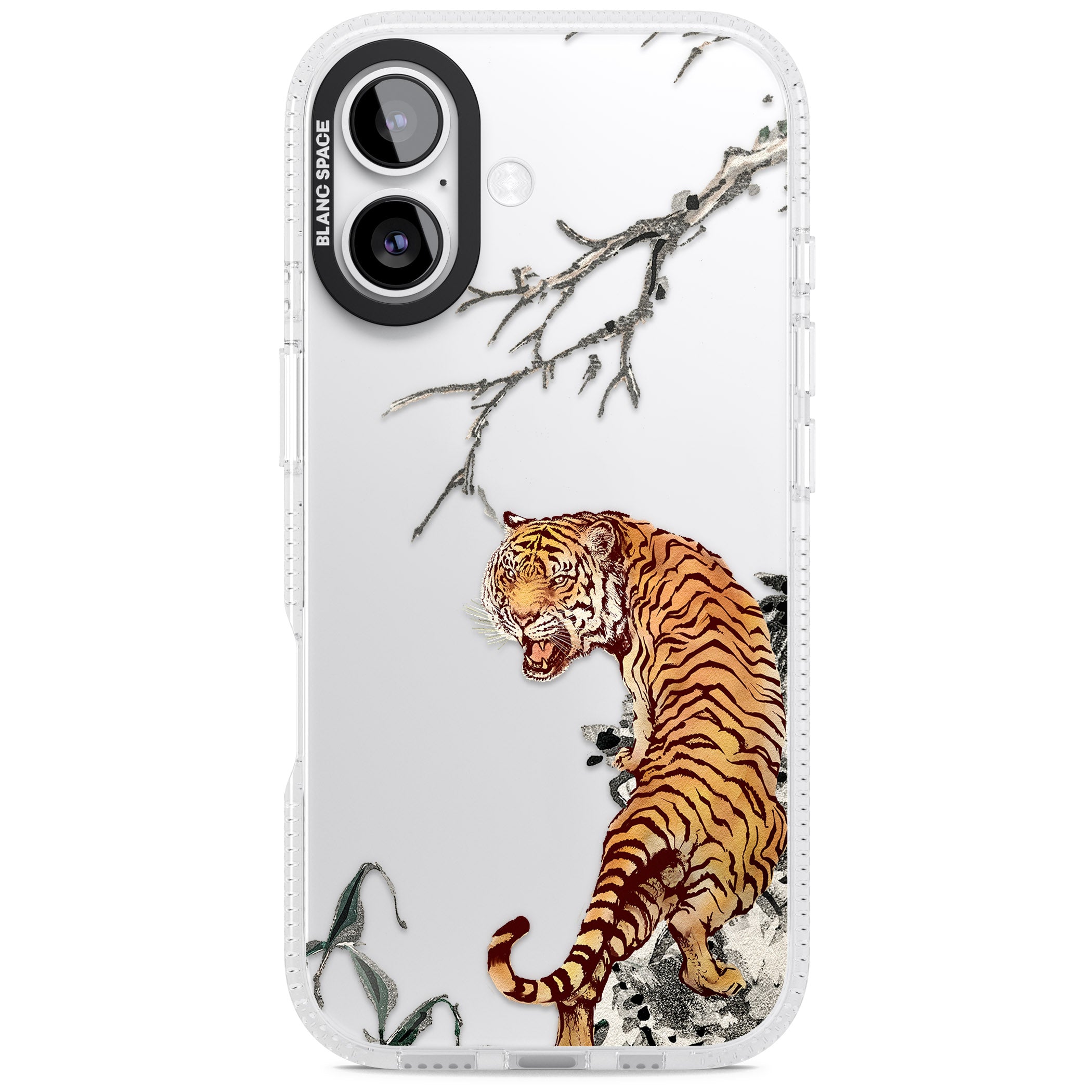 Roaring Tiger iPhone 17 Impact Air Clear Phone Case