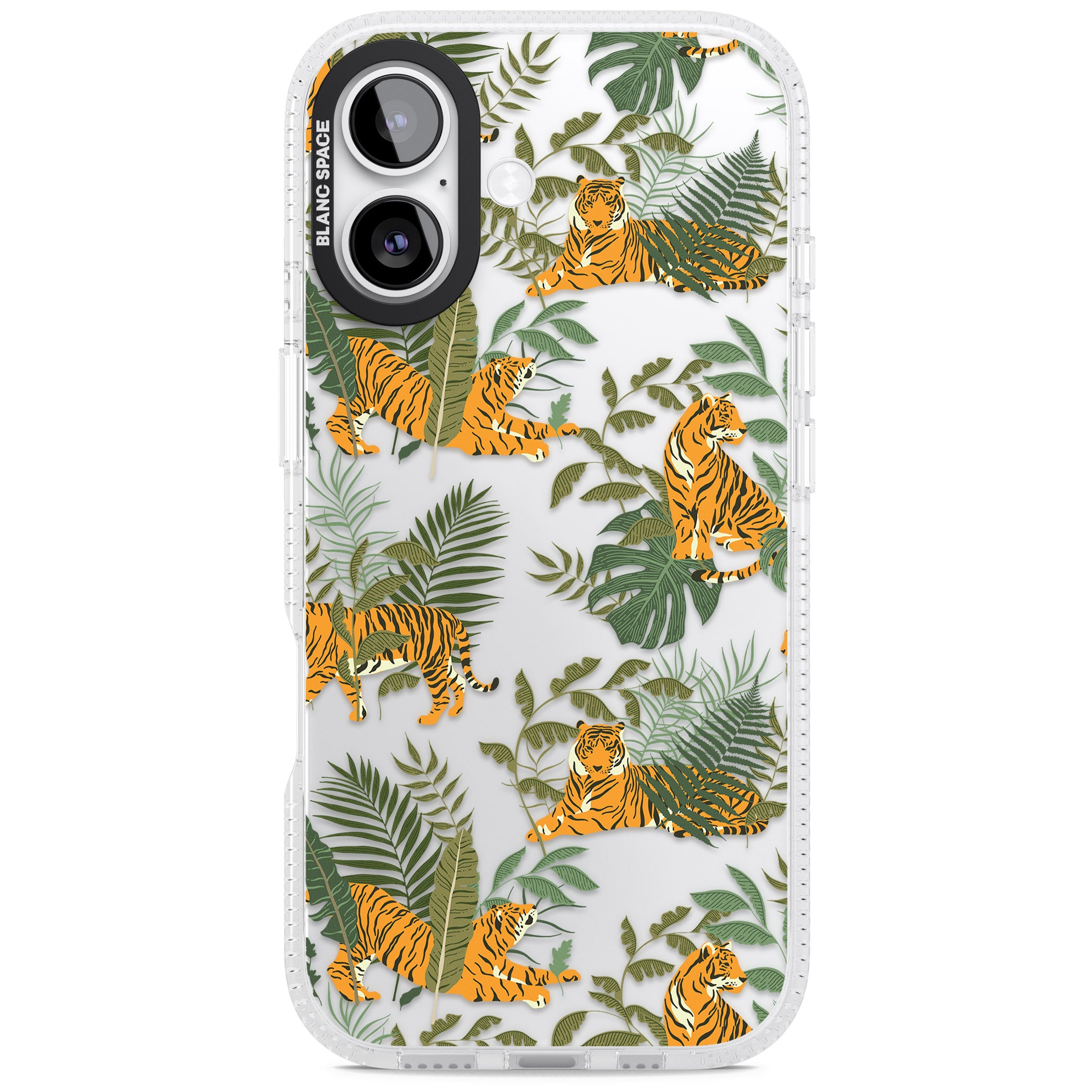 Tiger & Fern Jungle iPhone 17 Impact Air Clear Phone Case