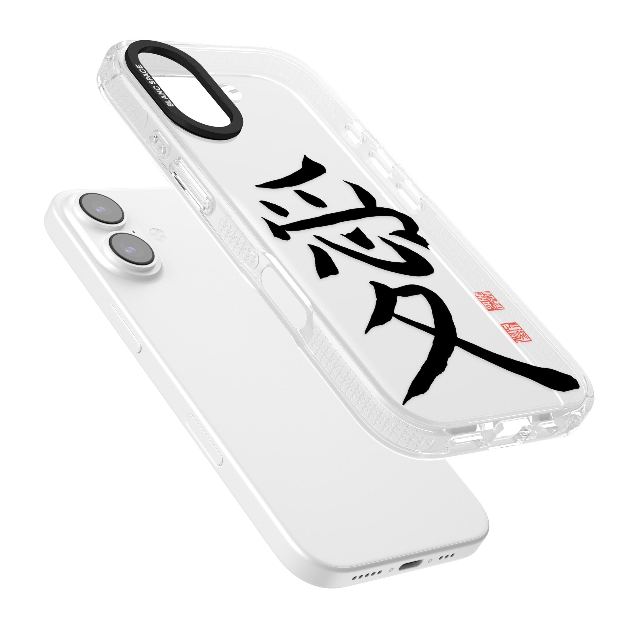 Japanese Kanji Love iPhone 17 Impact Air Clear Phone Case Colours