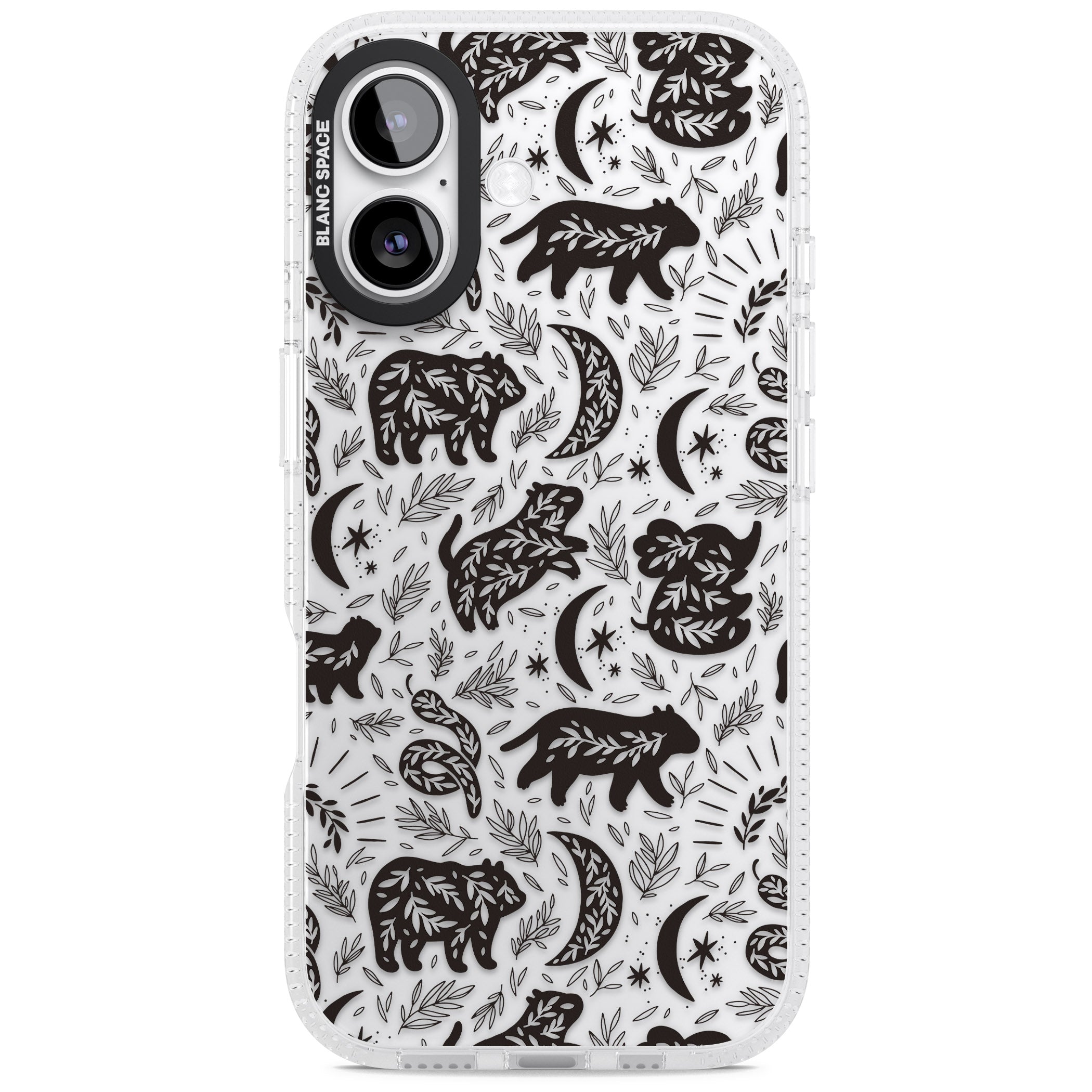Midnight Forest Animals iPhone 17 Impact Air Clear Phone Case