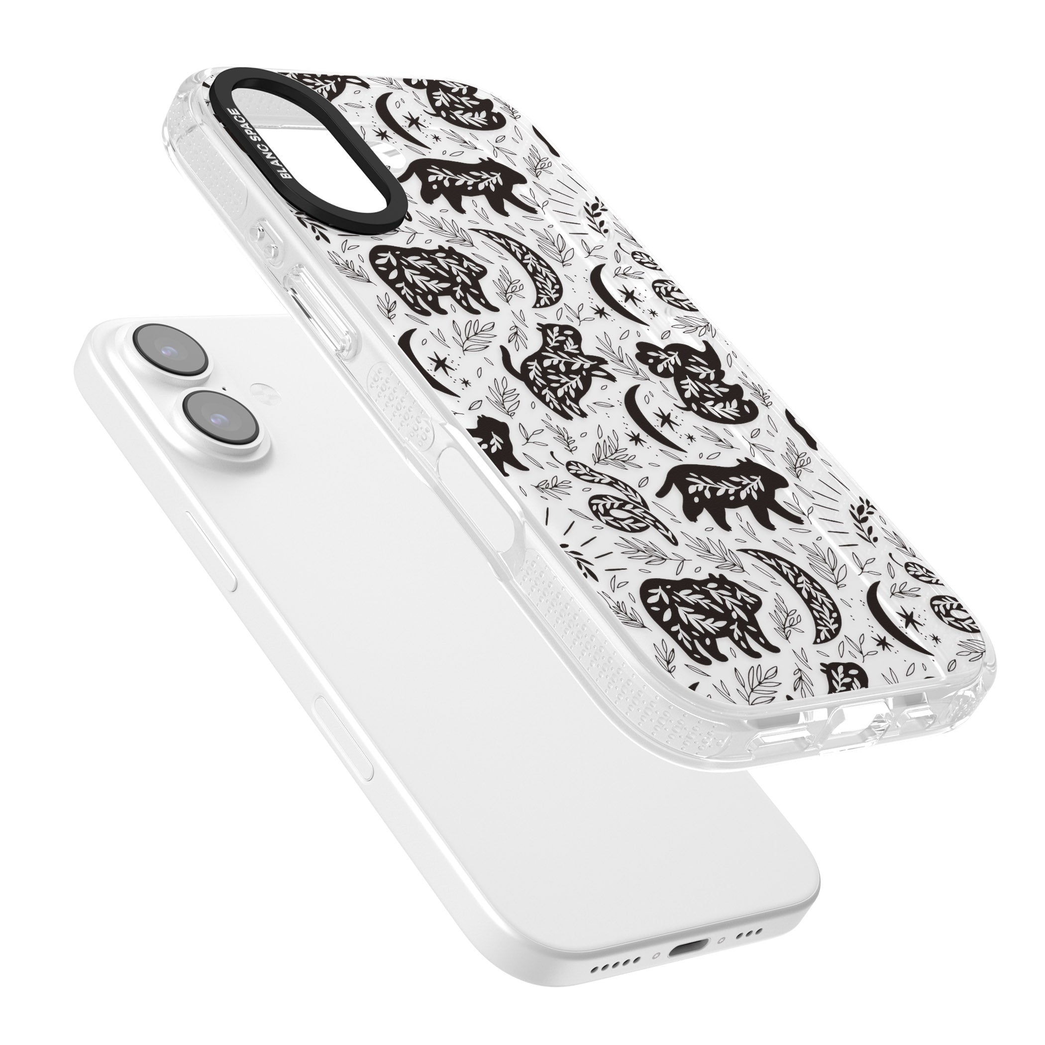 Midnight Forest Animals iPhone 17 Impact Air Clear Phone Case Colours