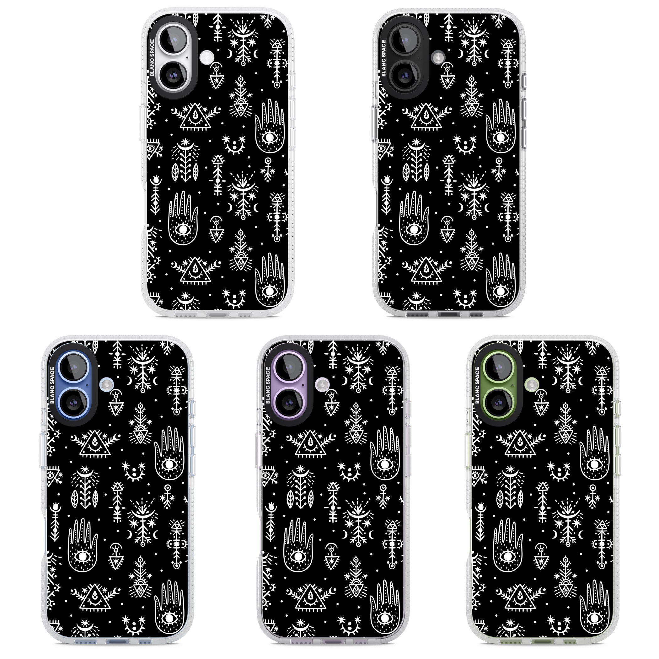 Tribal Symbols Black iPhone 17 Impact Air Clear Phone Case APT Impact Protection