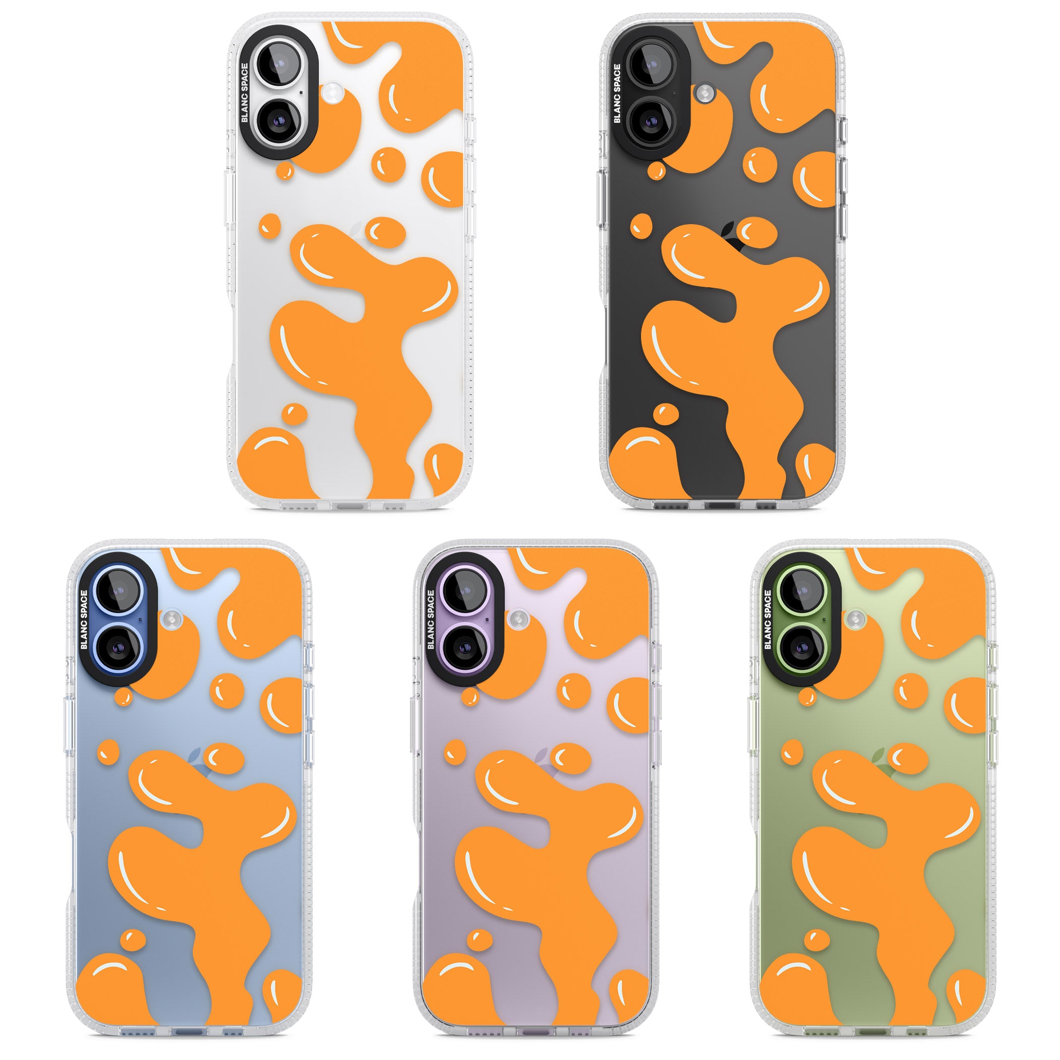 Orange Lava Lamp iPhone 17 Impact Air Clear Phone Case APT Impact Protection