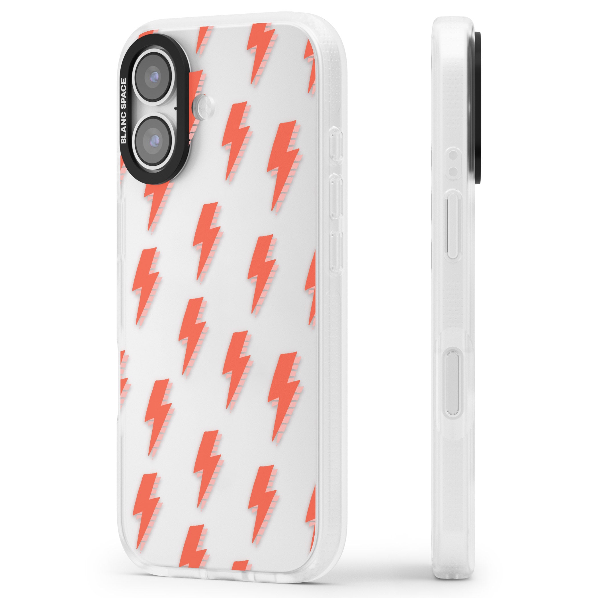 Pop Lightning iPhone 17 Impact Air Clear Phone Case Side Profile