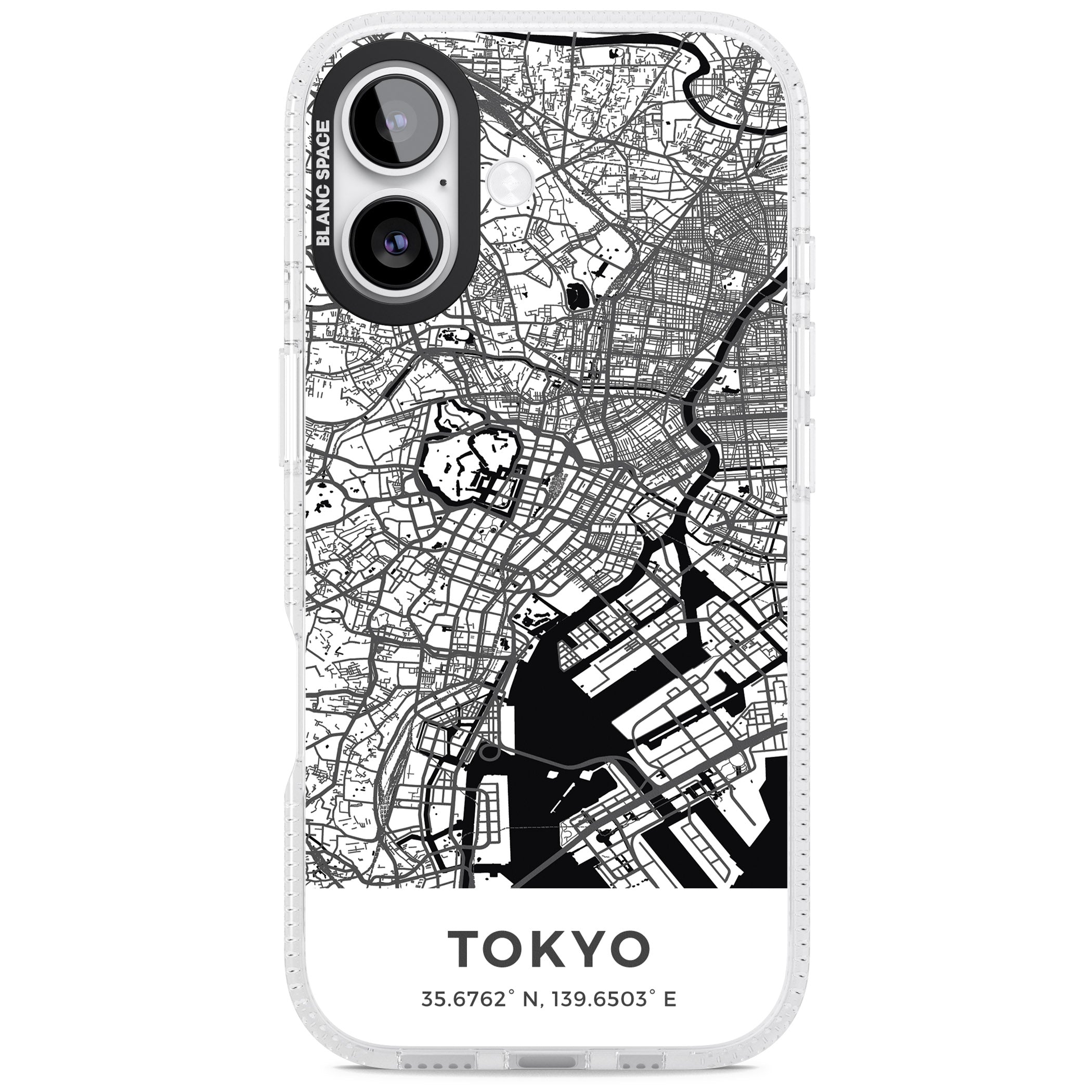 Tokyo Map iPhone 17 Impact Air Clear Phone Case