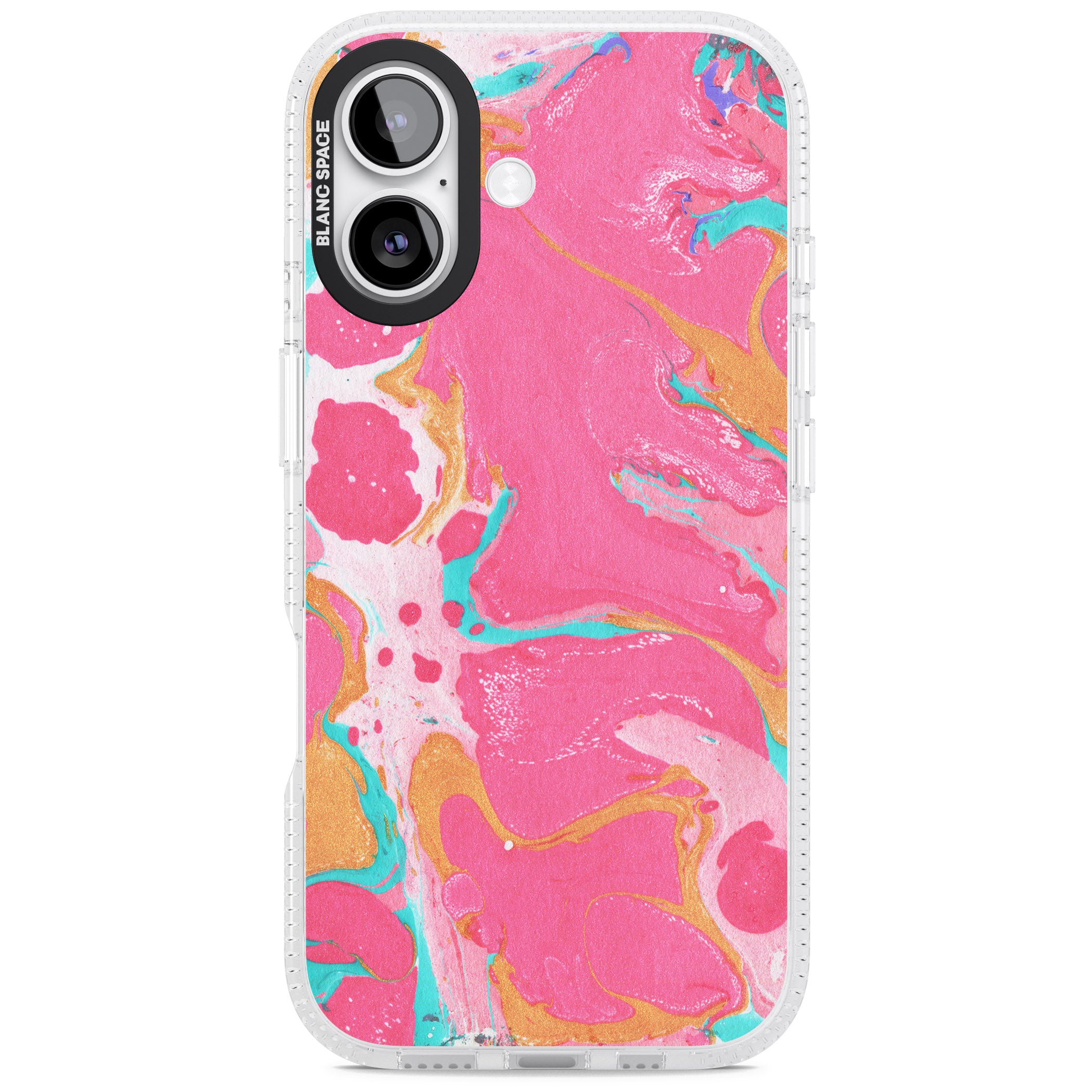 Vibrant Marbled Paper iPhone 17 Impact Air Clear Phone Case