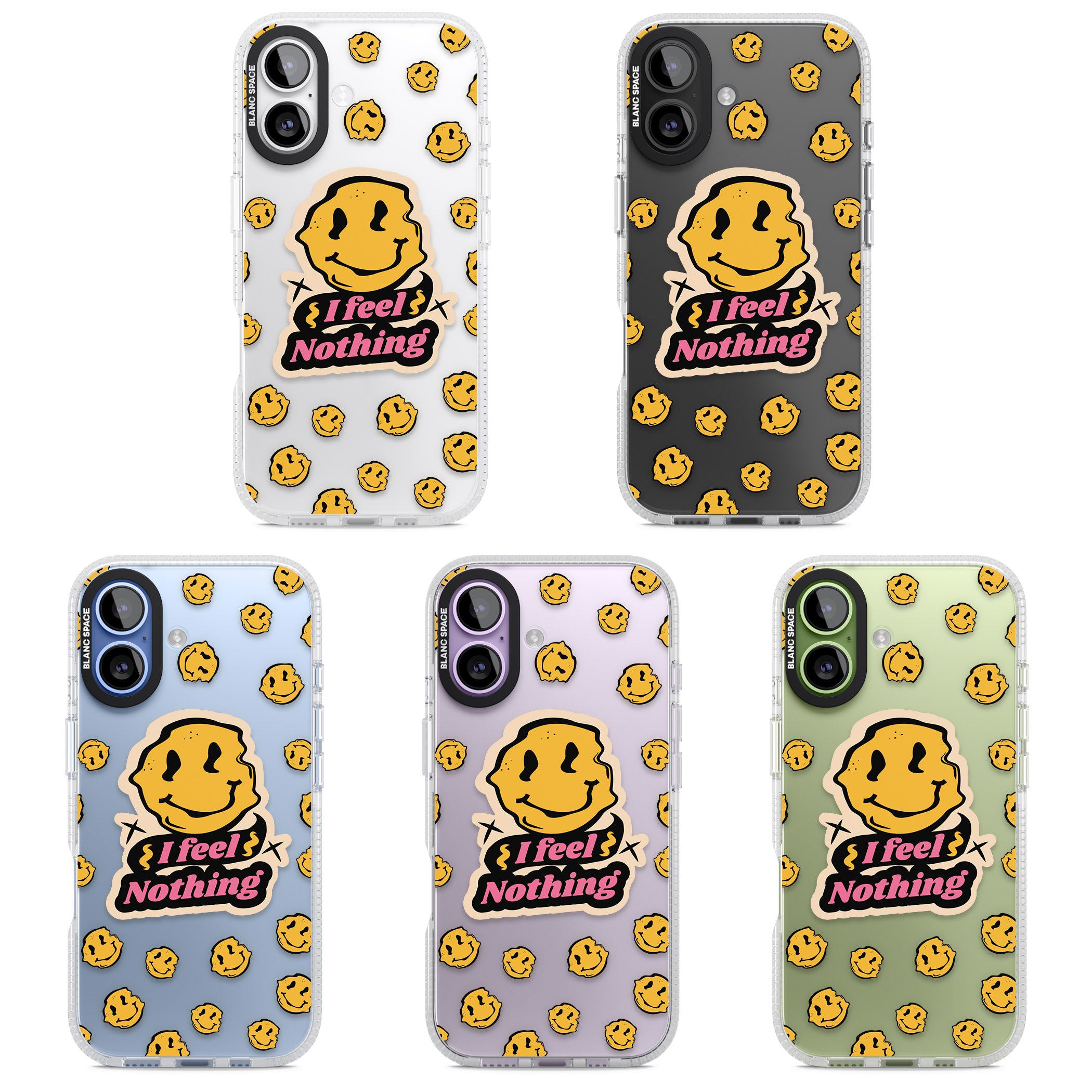 I Feel Nothing (Clear) iPhone 17 Impact Air Clear Phone Case APT Impact Protection