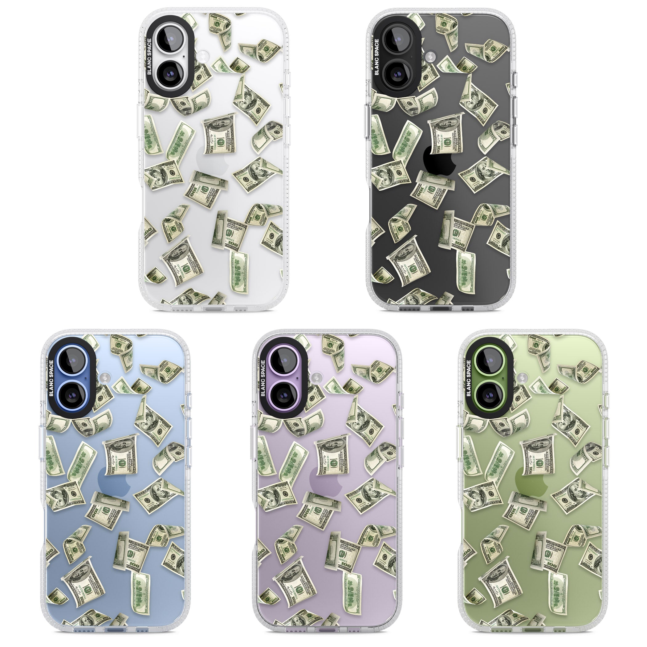 Falling Cash iPhone 17 Impact Air Clear Phone Case APT Impact Protection