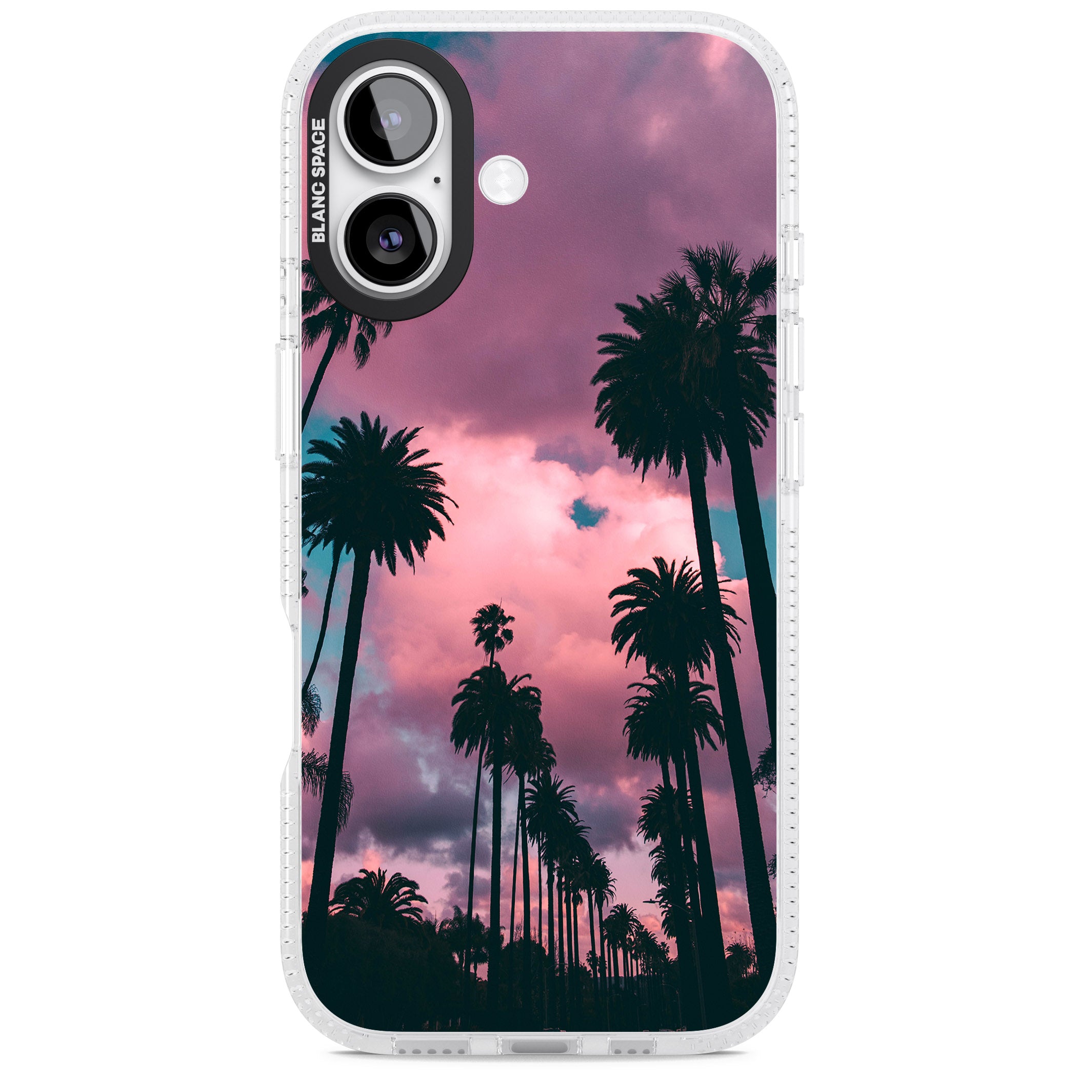 Sunset Palms iPhone 17 Impact Air Clear Phone Case