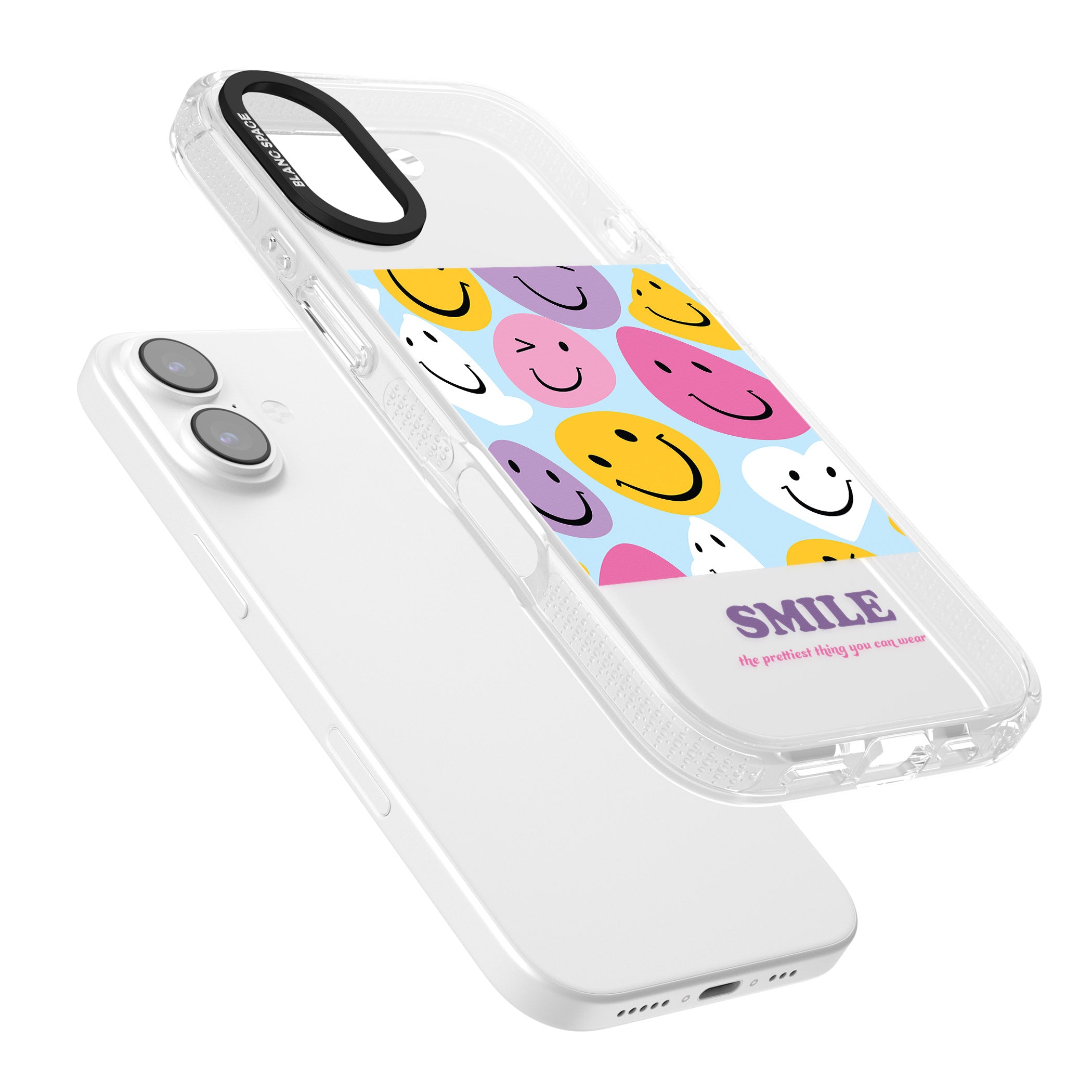 A Smile iPhone 17 Impact Air Clear Phone Case Colours