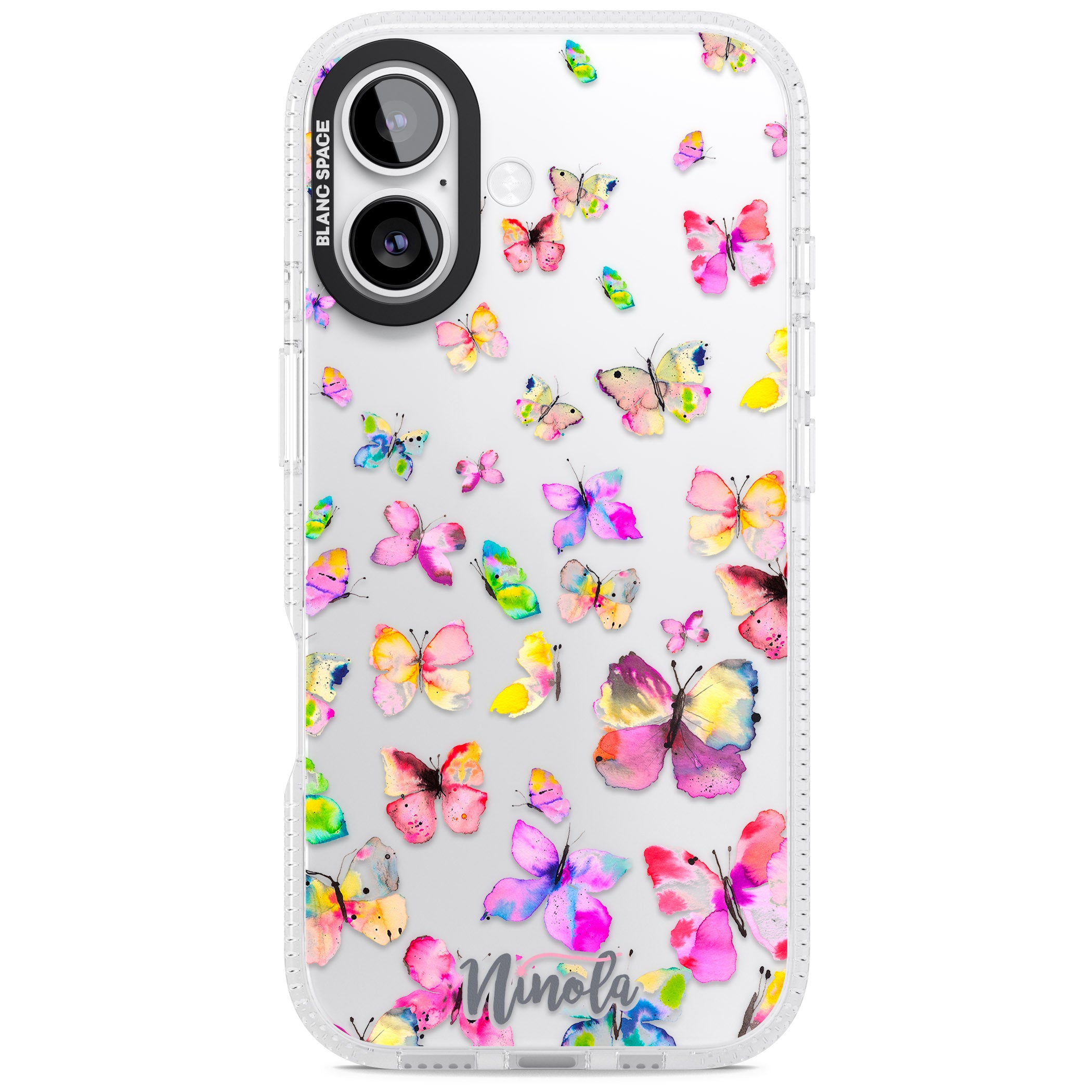 Watercolor Butterflies iPhone 17 Impact Air Clear Phone Case