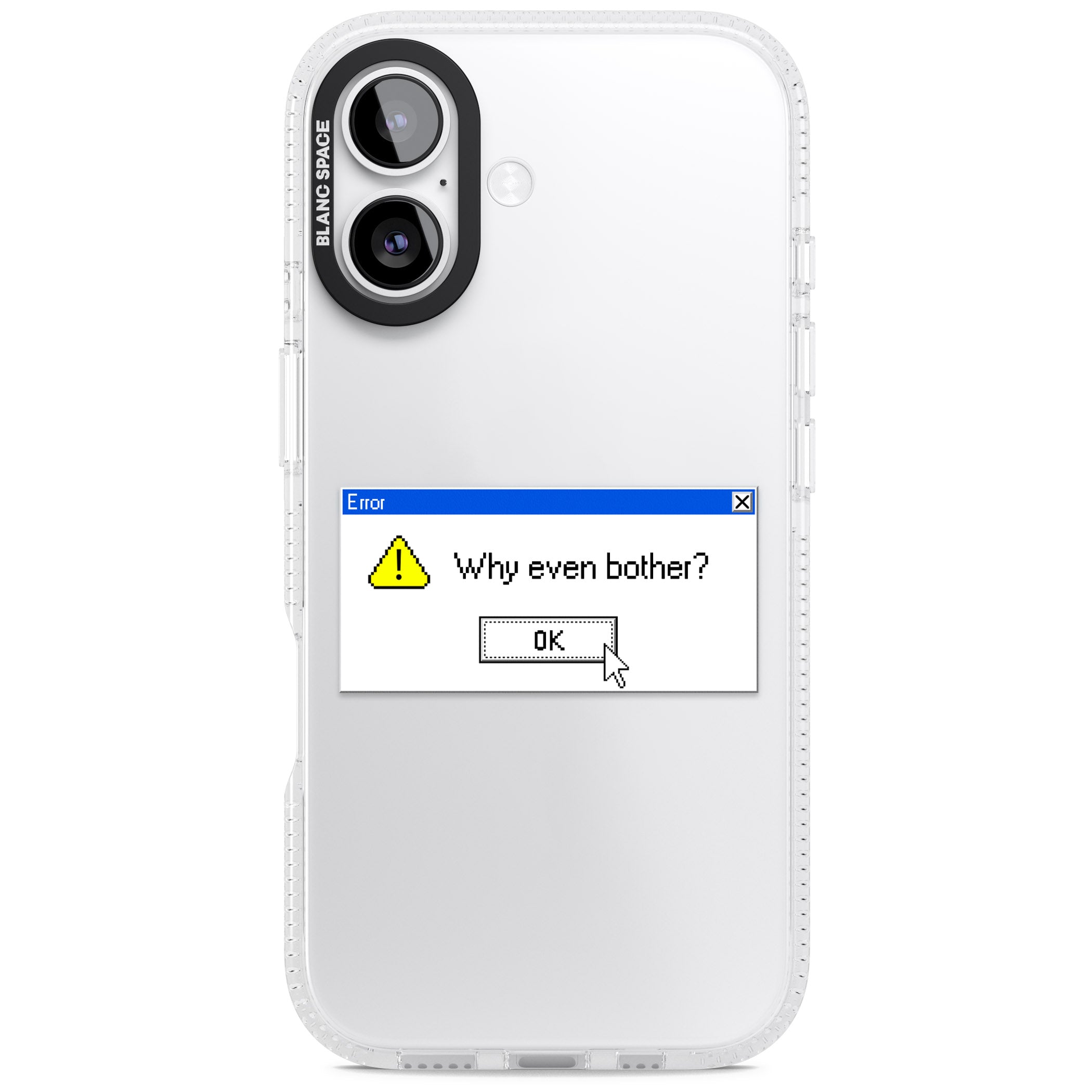 Why Even Bother Exe iPhone 17 Impact Air Clear Phone Case