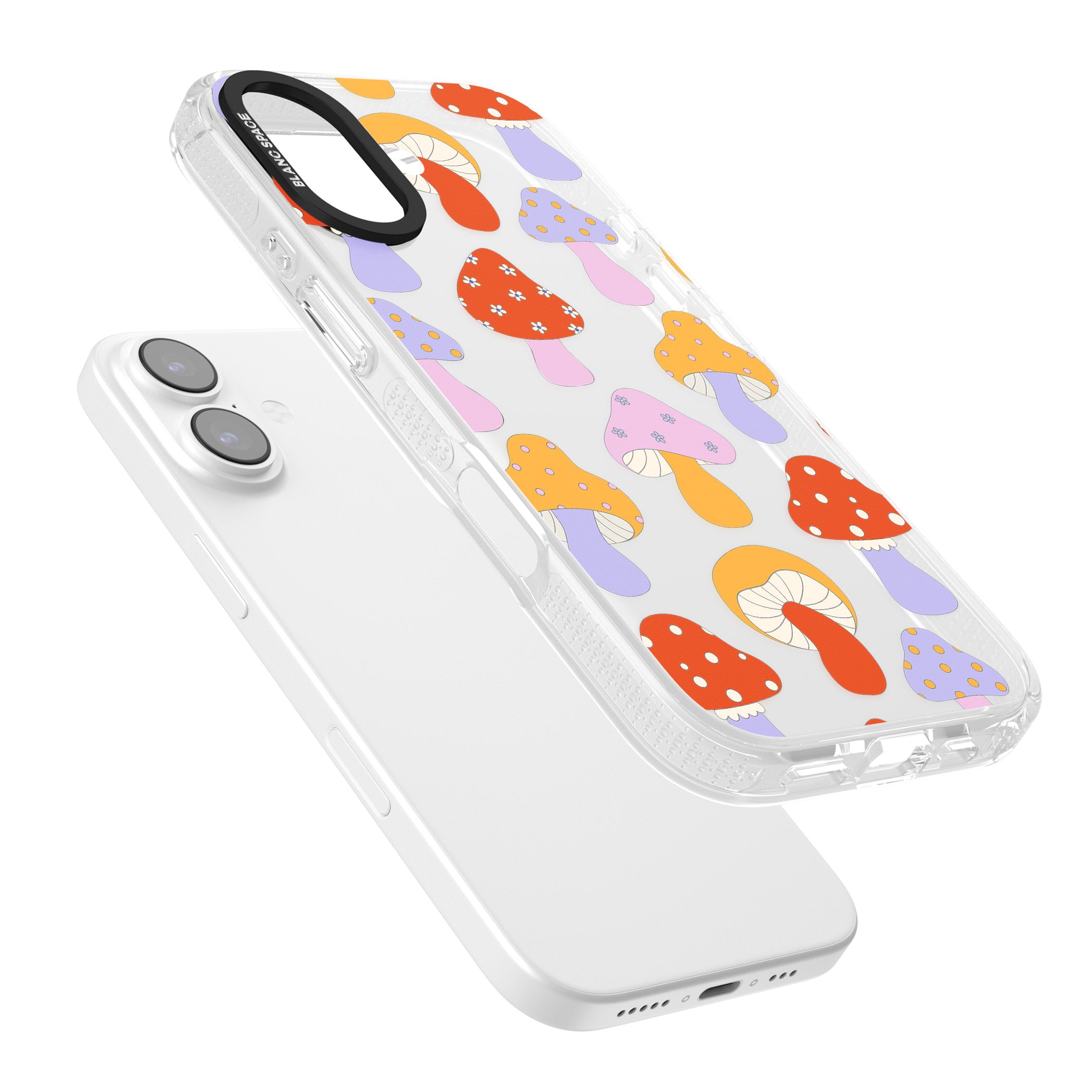 Happy Shrooms iPhone 17 Impact Air Clear Phone Case Colours