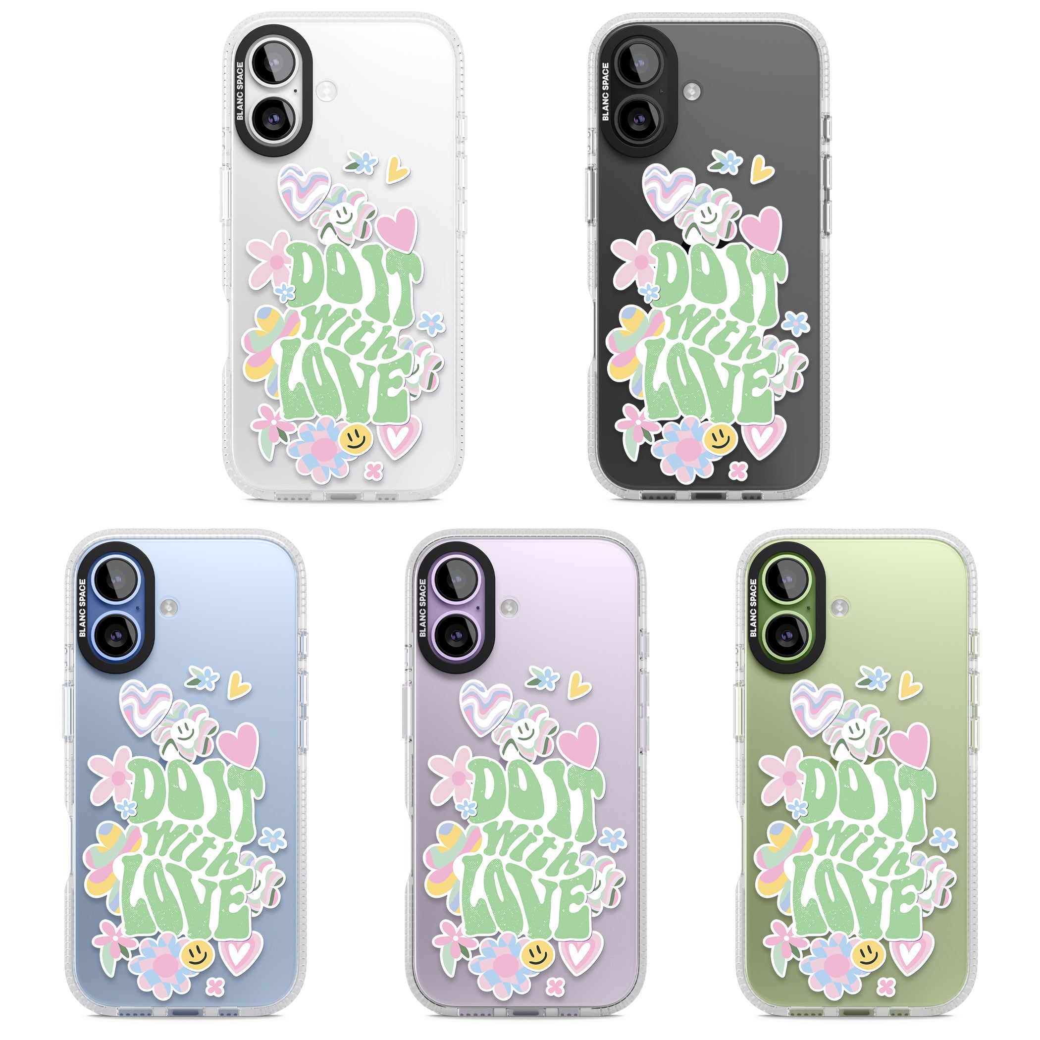 Do It With Love iPhone 17 Impact Air Clear Phone Case APT Impact Protection
