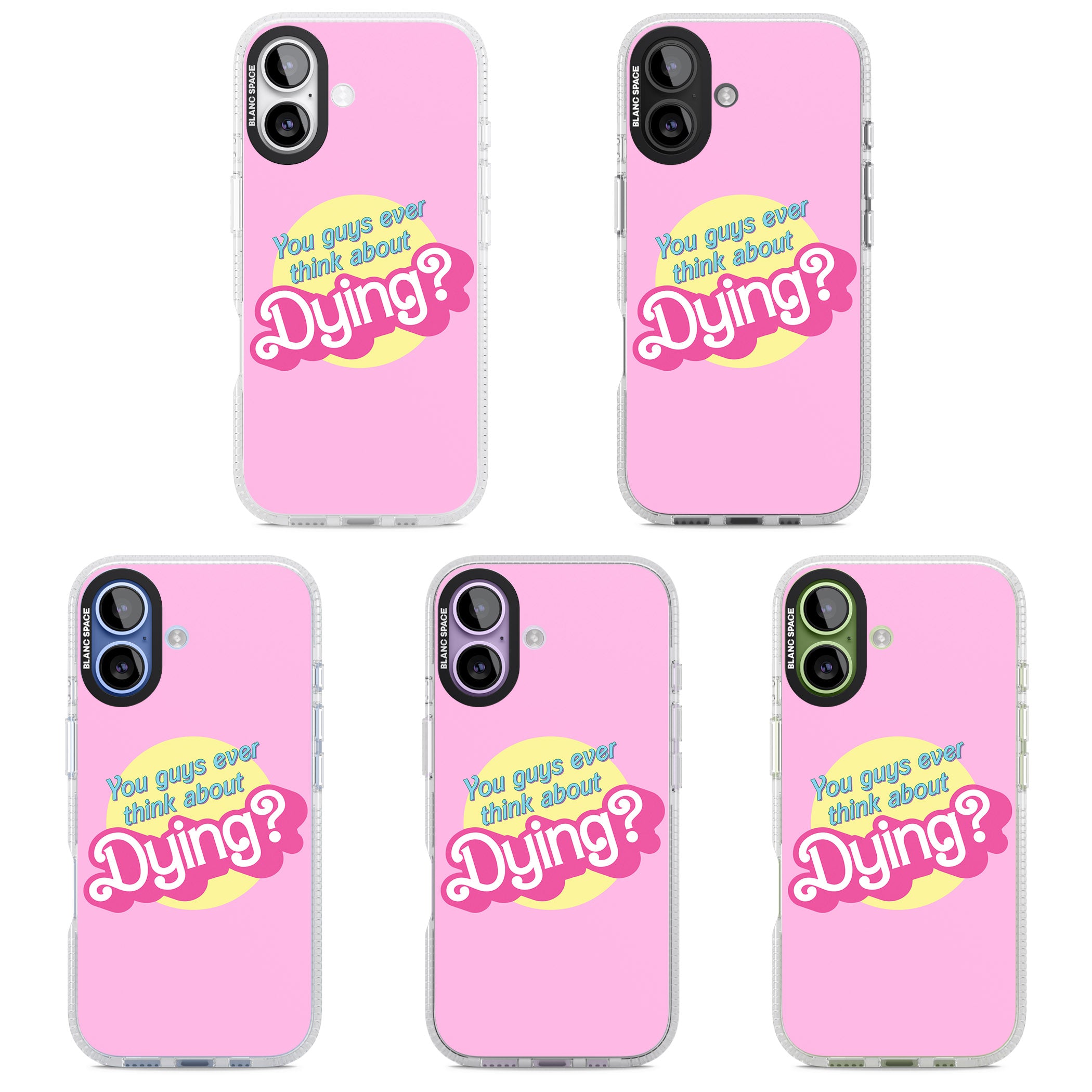 Ever Think About Dying? iPhone 17 Impact Air Clear Phone Case APT Impact Protection