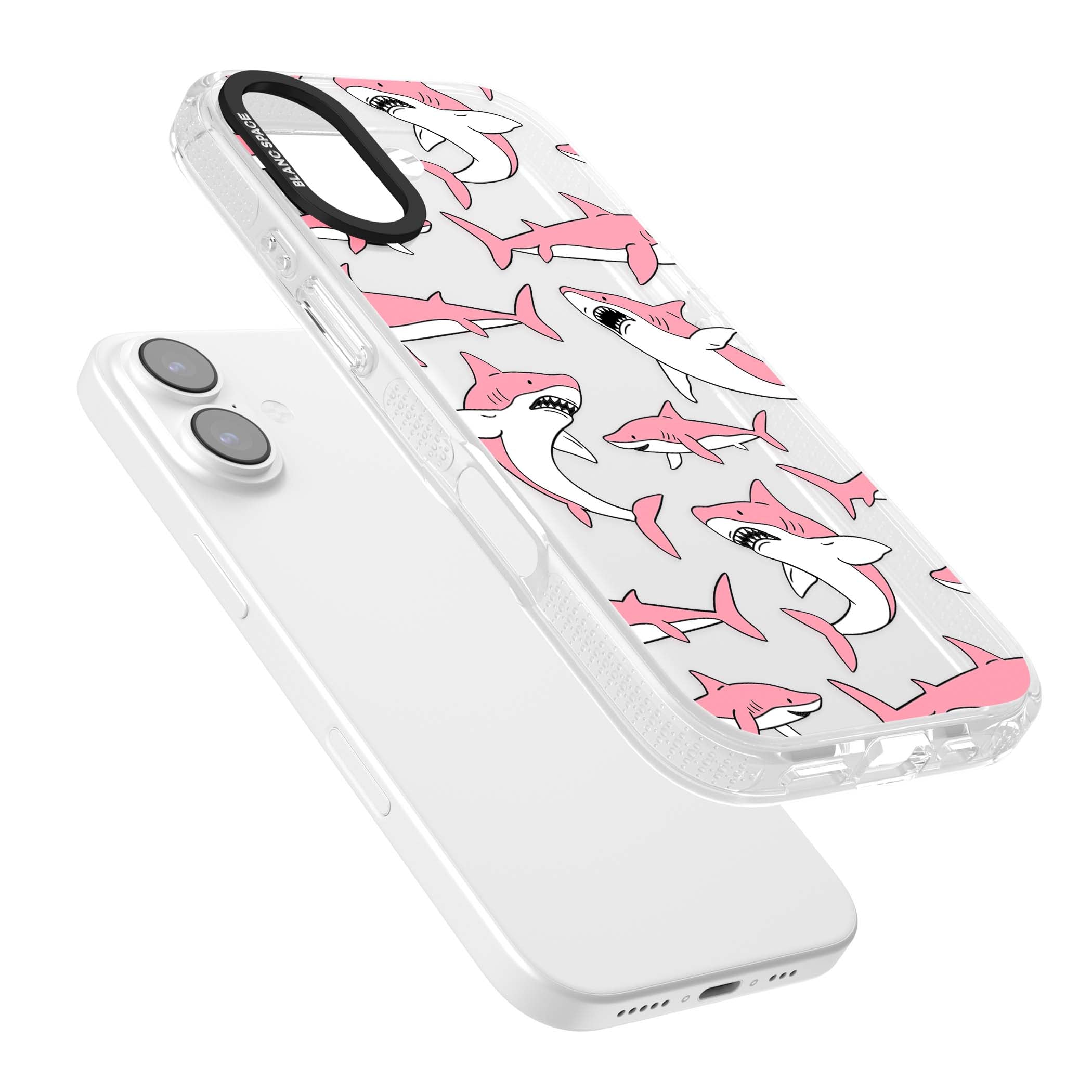 Bubblegum Sharks for her iPhone case | Clear Case Impact Air case for iPhone 17