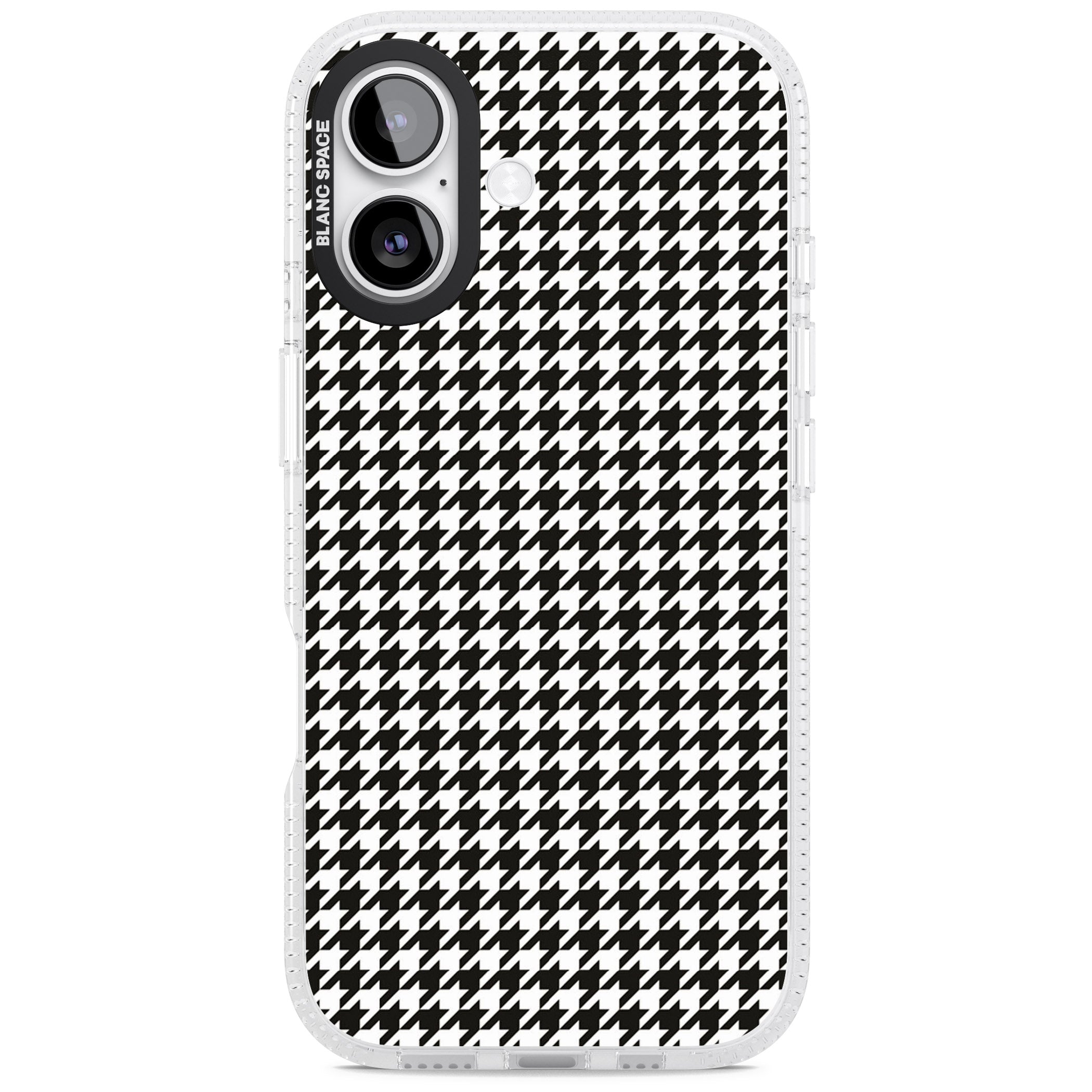 Chic Houndstooth Check iPhone 17 Impact Air Clear Phone Case