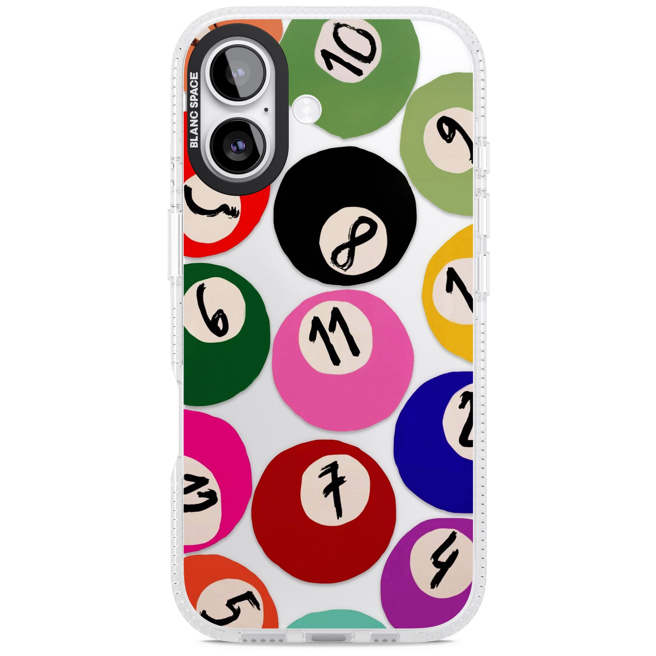 Pool Balls iPhone 17 Impact Air Clear Phone Case