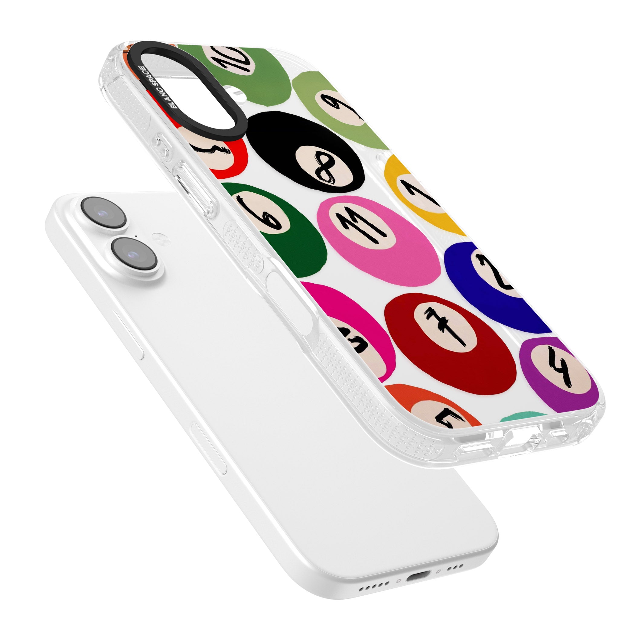 Pool Balls iPhone 17 Impact Air Clear Phone Case Colours