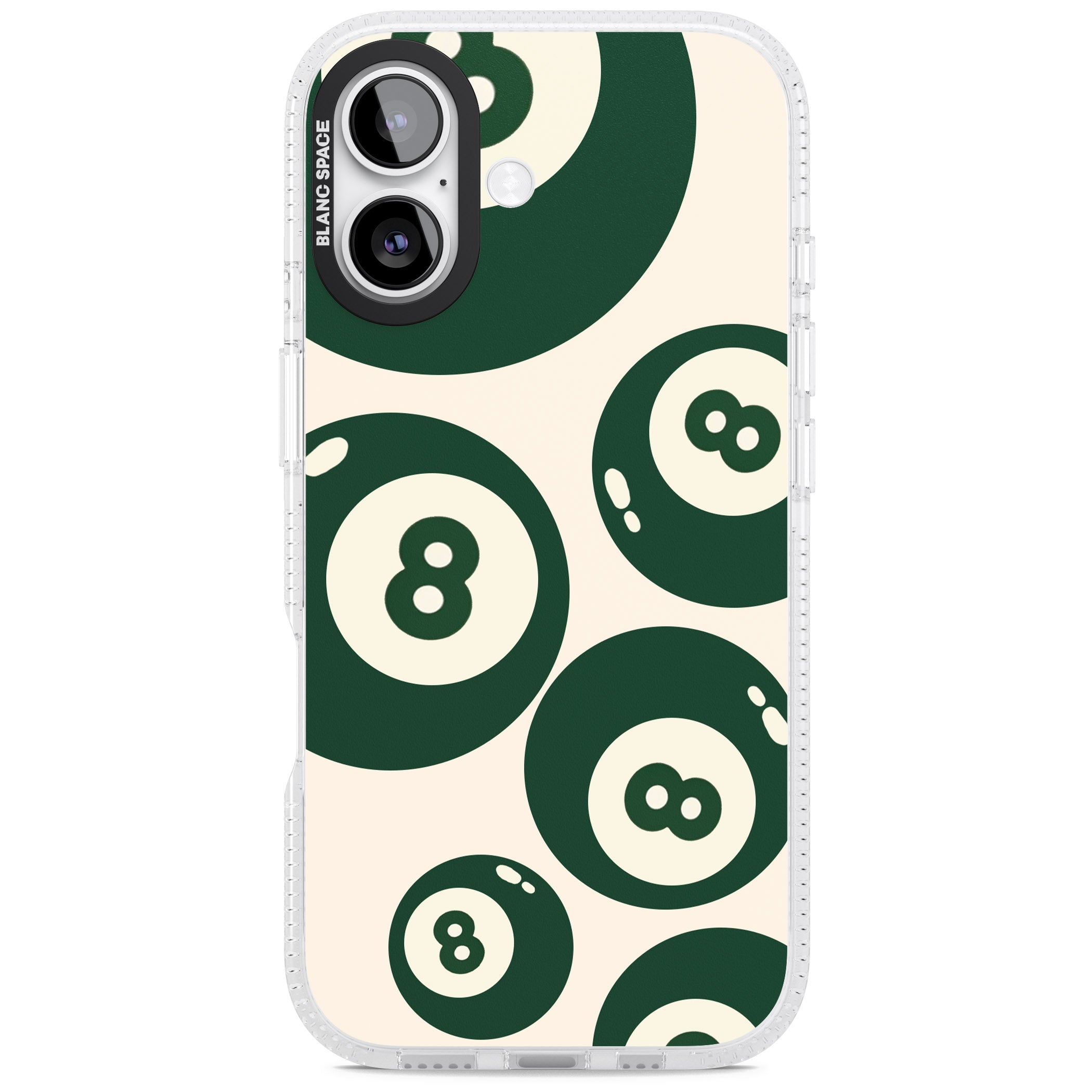 Green Eight Balls iPhone 17 Impact Air Clear Phone Case