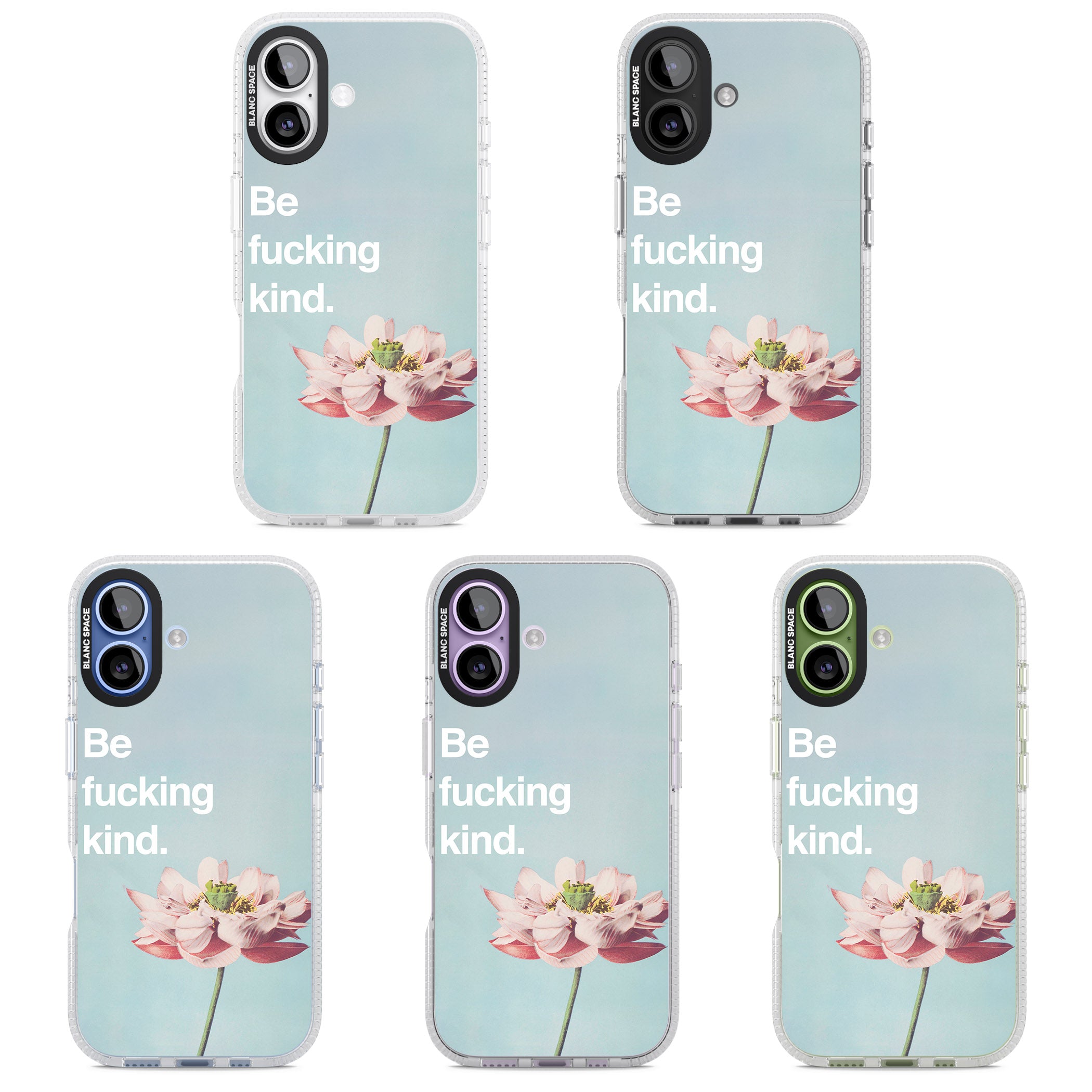 Be F*Cking Kind iPhone 17 Impact Air Clear Phone Case APT Impact Protection