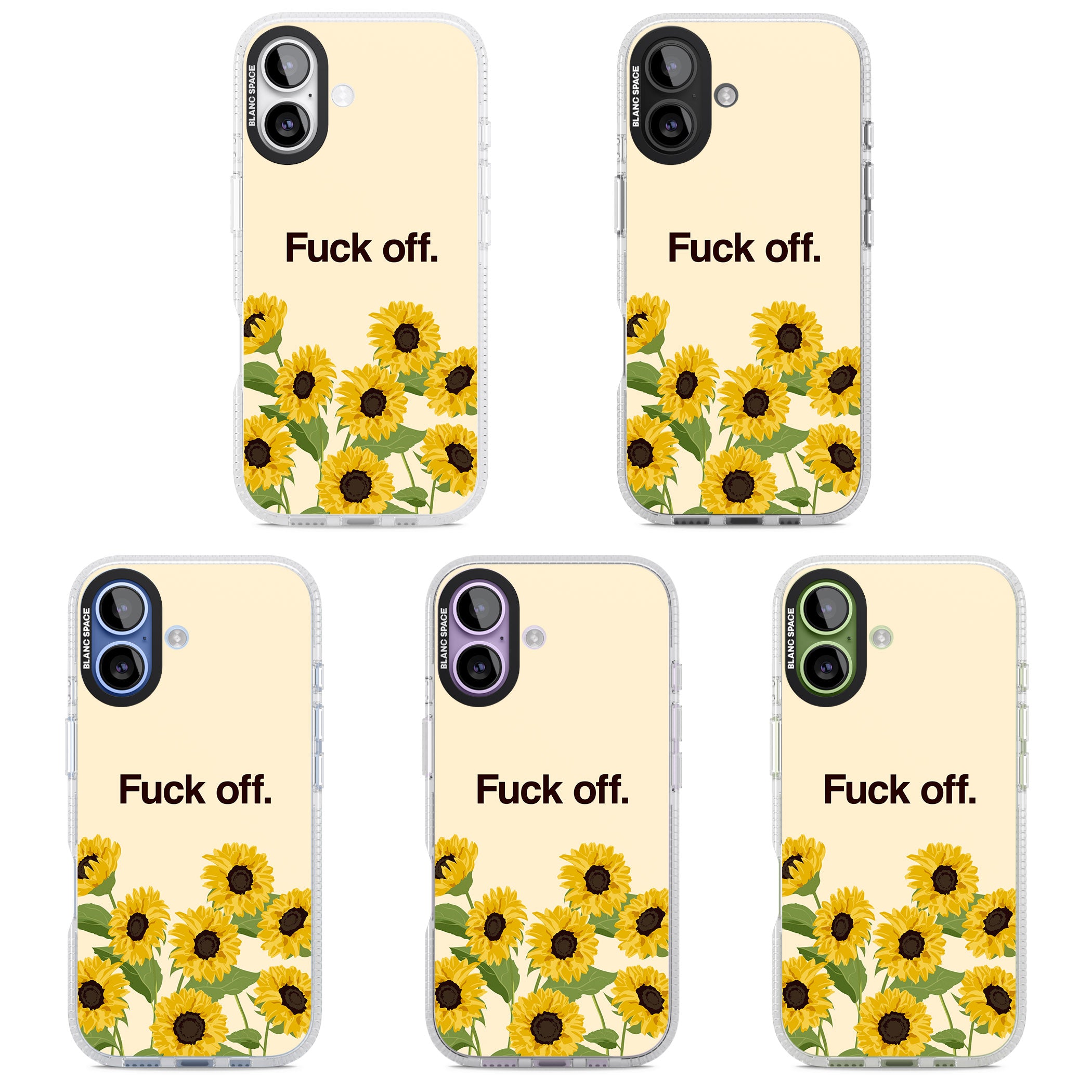 F*Ck Off iPhone 17 Impact Air Clear Phone Case APT Impact Protection