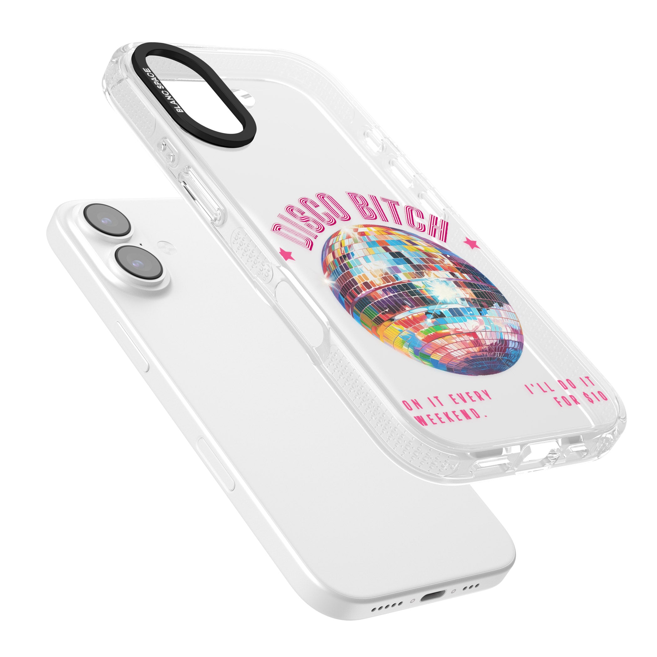 Disco B Tch iPhone 17 Impact Air Clear Phone Case Colours
