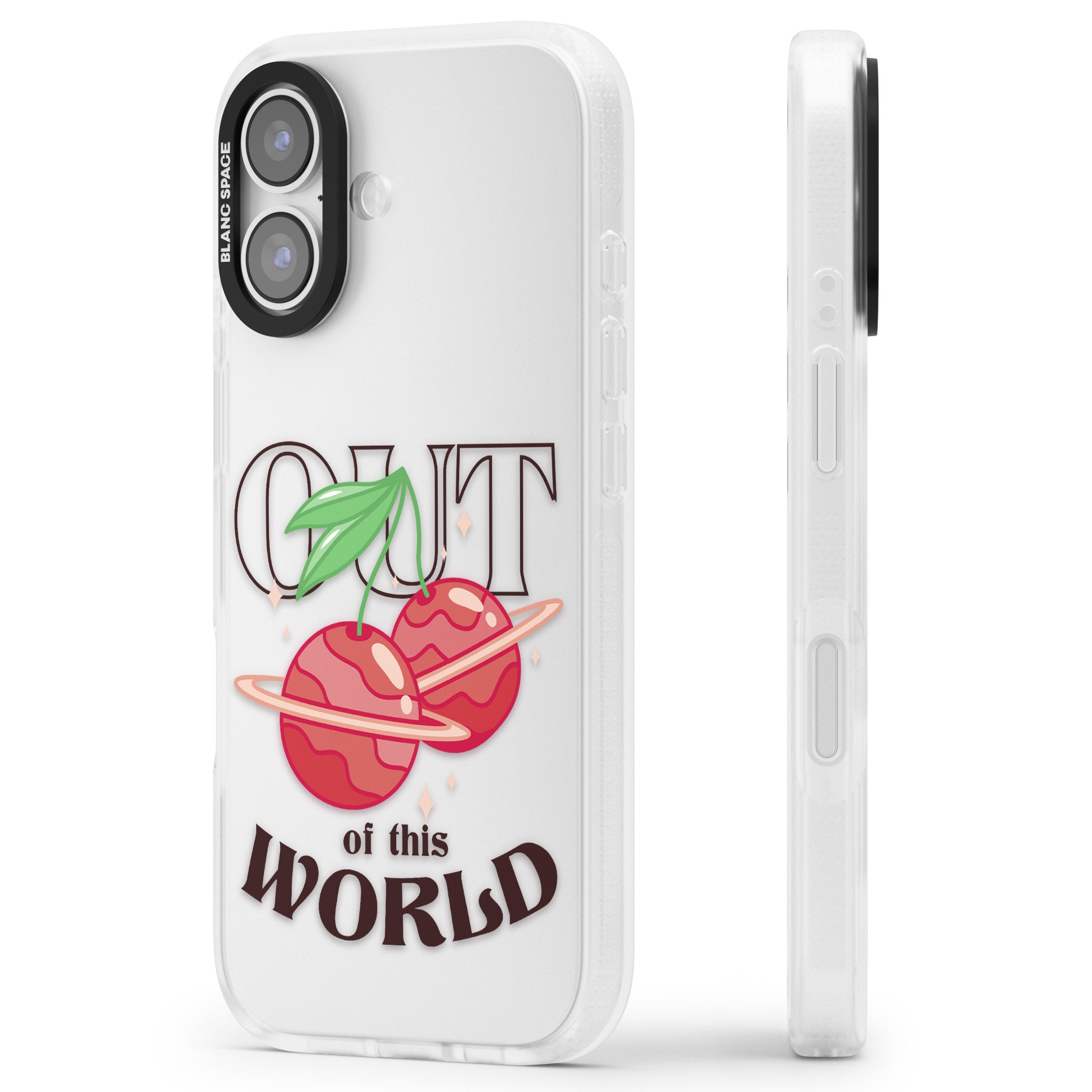Out Of This World iPhone 17 Impact Air Clear Phone Case Side Profile
