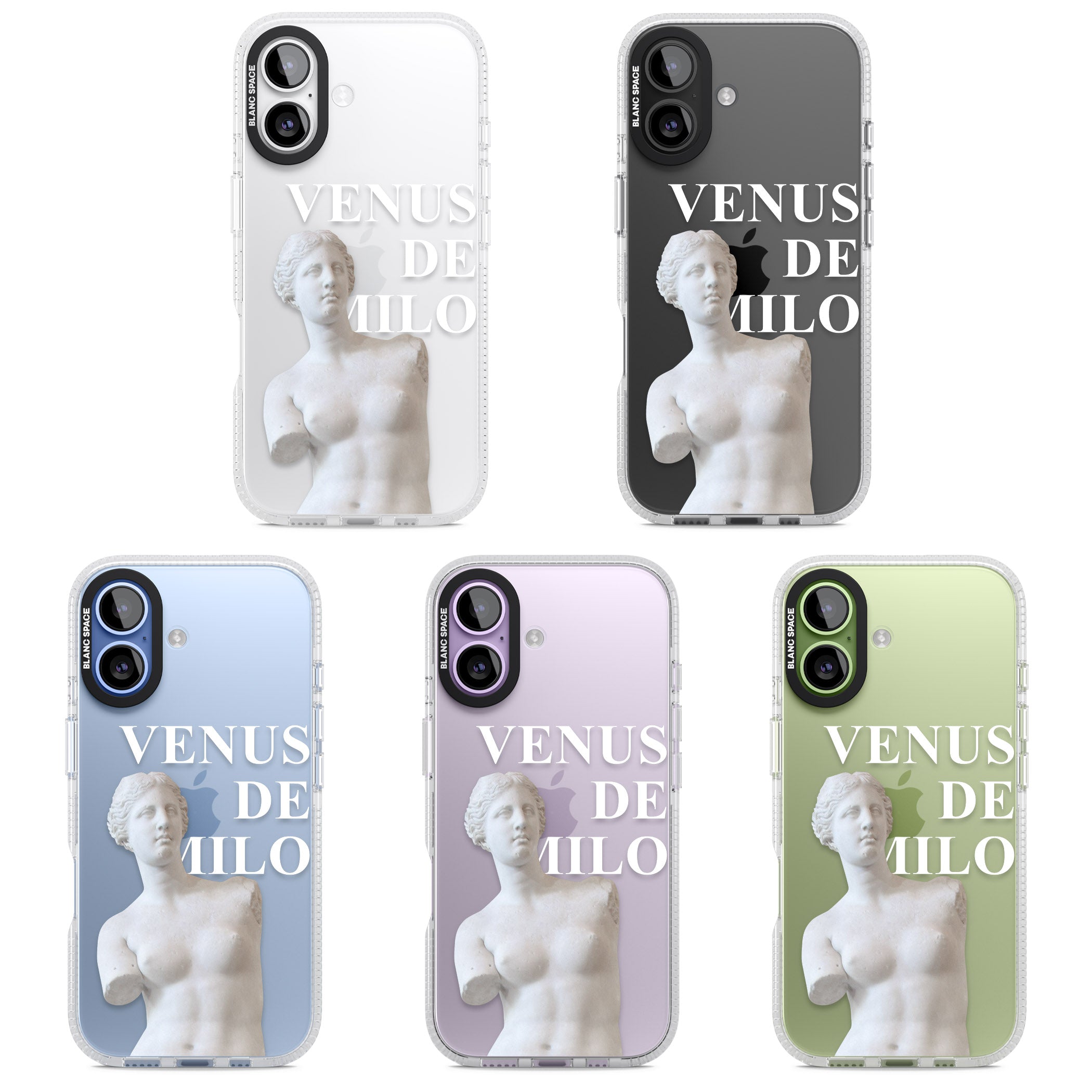 Venus De Milo Cutout iPhone 17 Impact Air Clear Phone Case APT Impact Protection