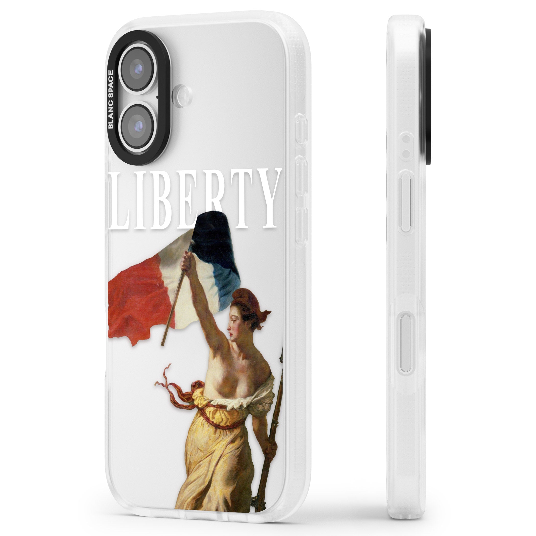 Liberty iPhone 17 Impact Air Clear Phone Case Side Profile
