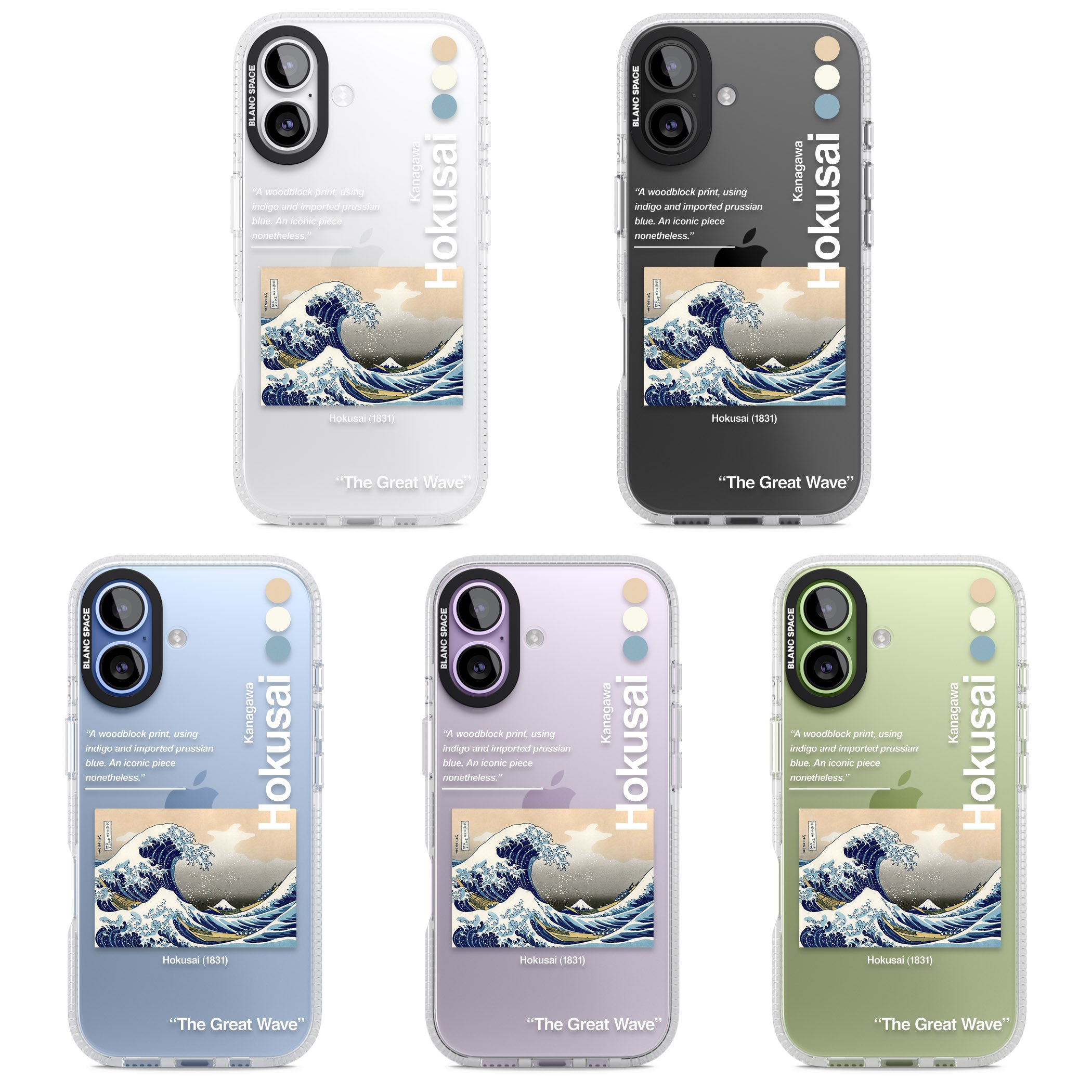 The Great Wave iPhone 17 Impact Air Clear Phone Case APT Impact Protection