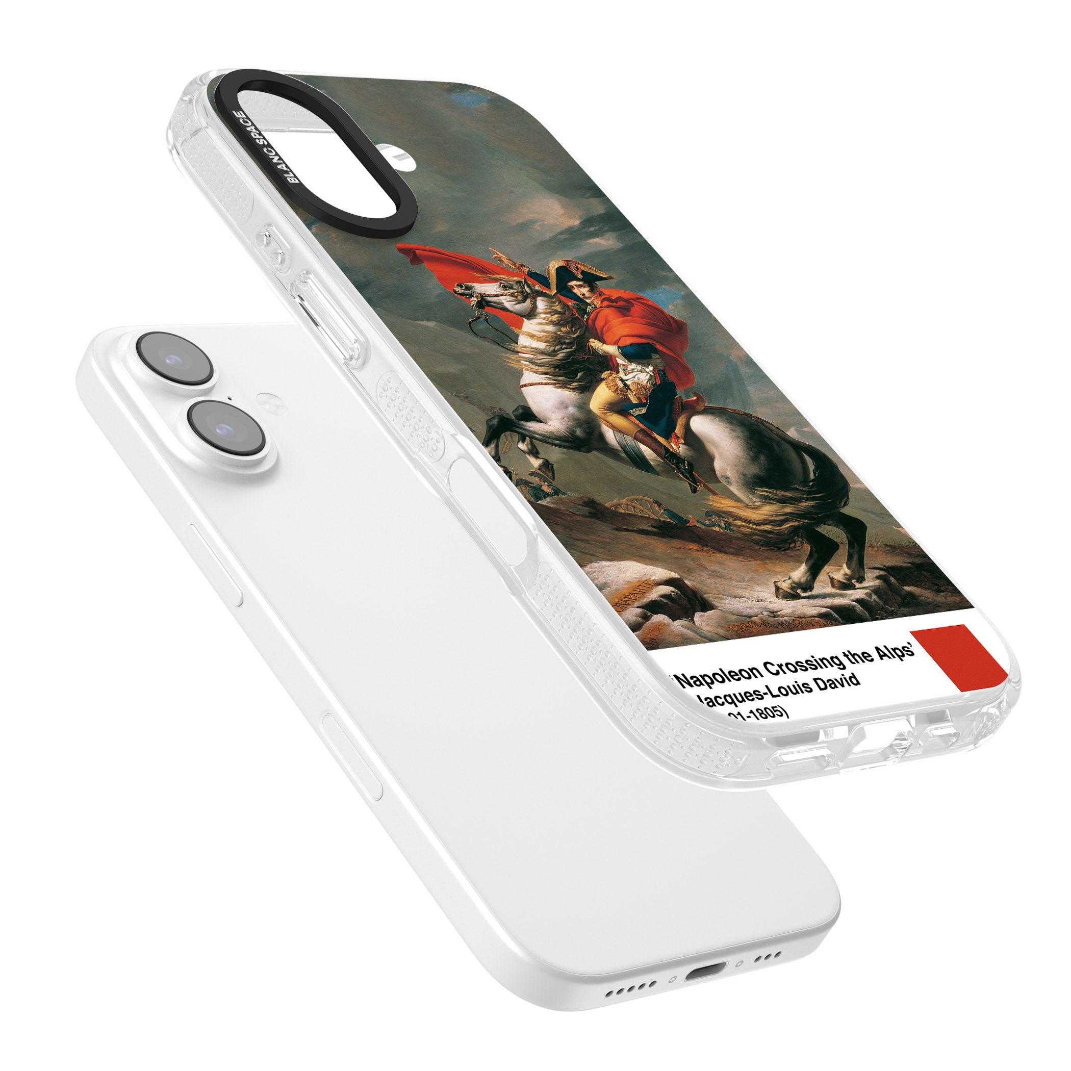 Napoleon Crossing The Alps iPhone 17 Impact Air Clear Phone Case Colours