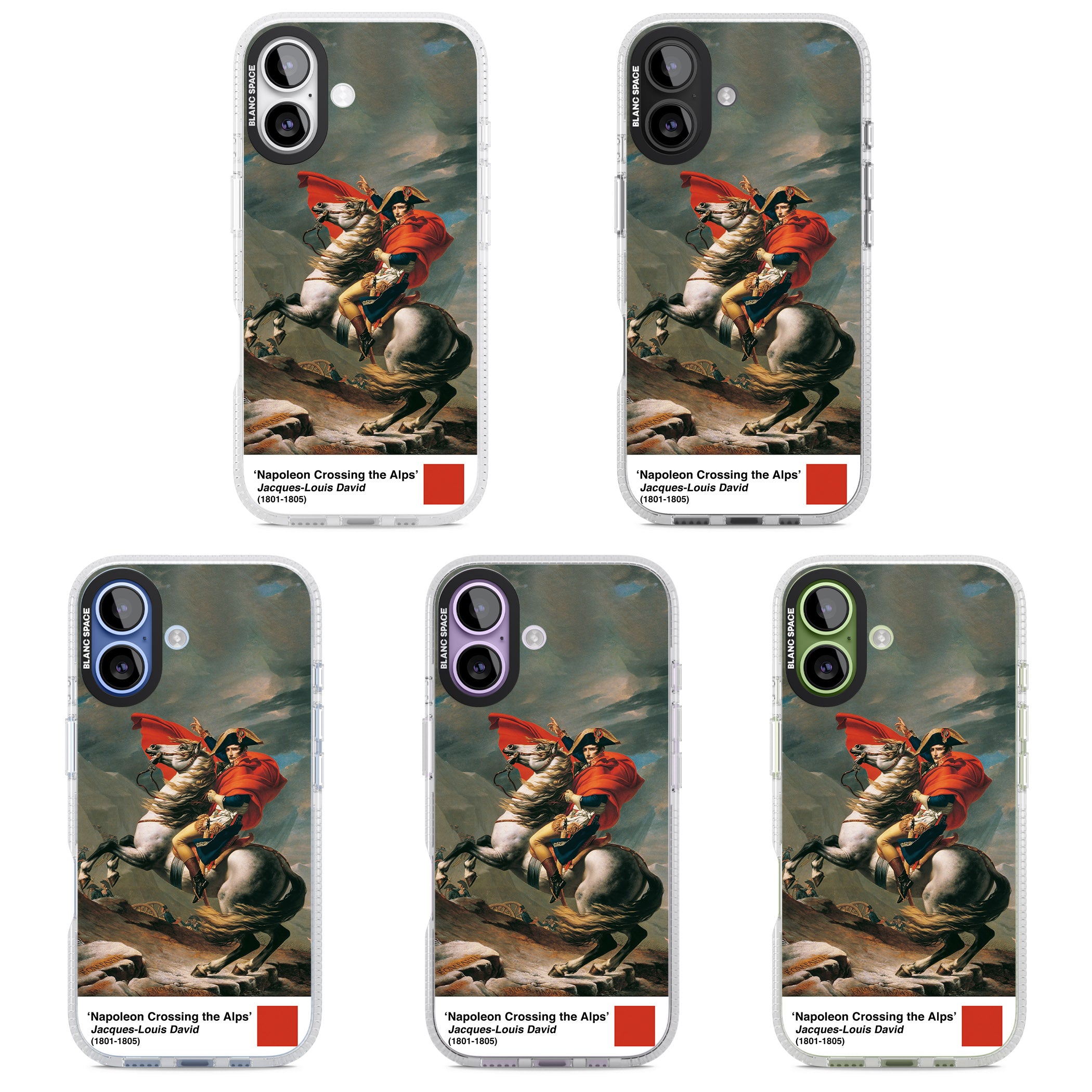 Napoleon Crossing The Alps iPhone 17 Impact Air Clear Phone Case APT Impact Protection