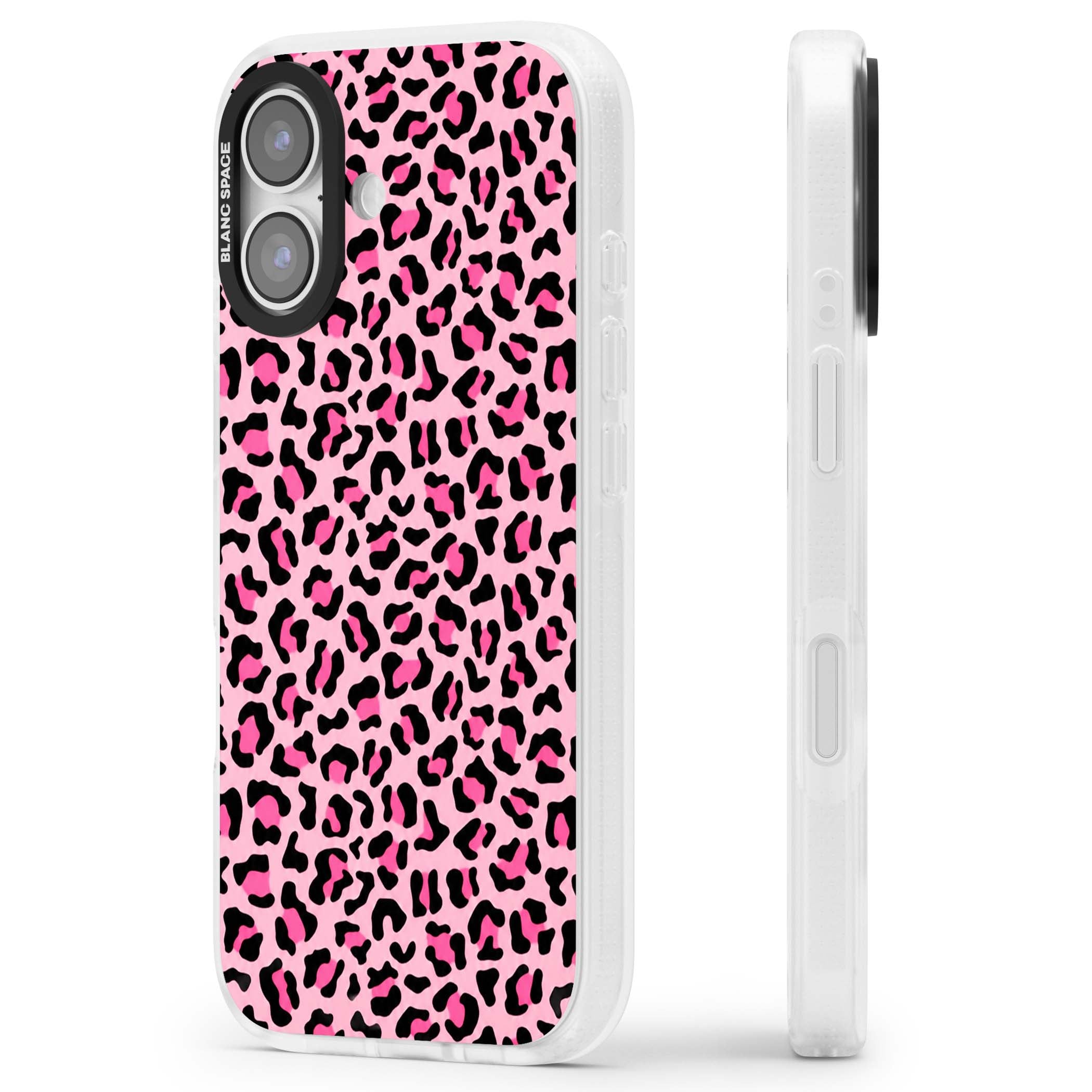 Pink Leopard baddie iPhone case | Clear Case Impact Air case for iPhone 17