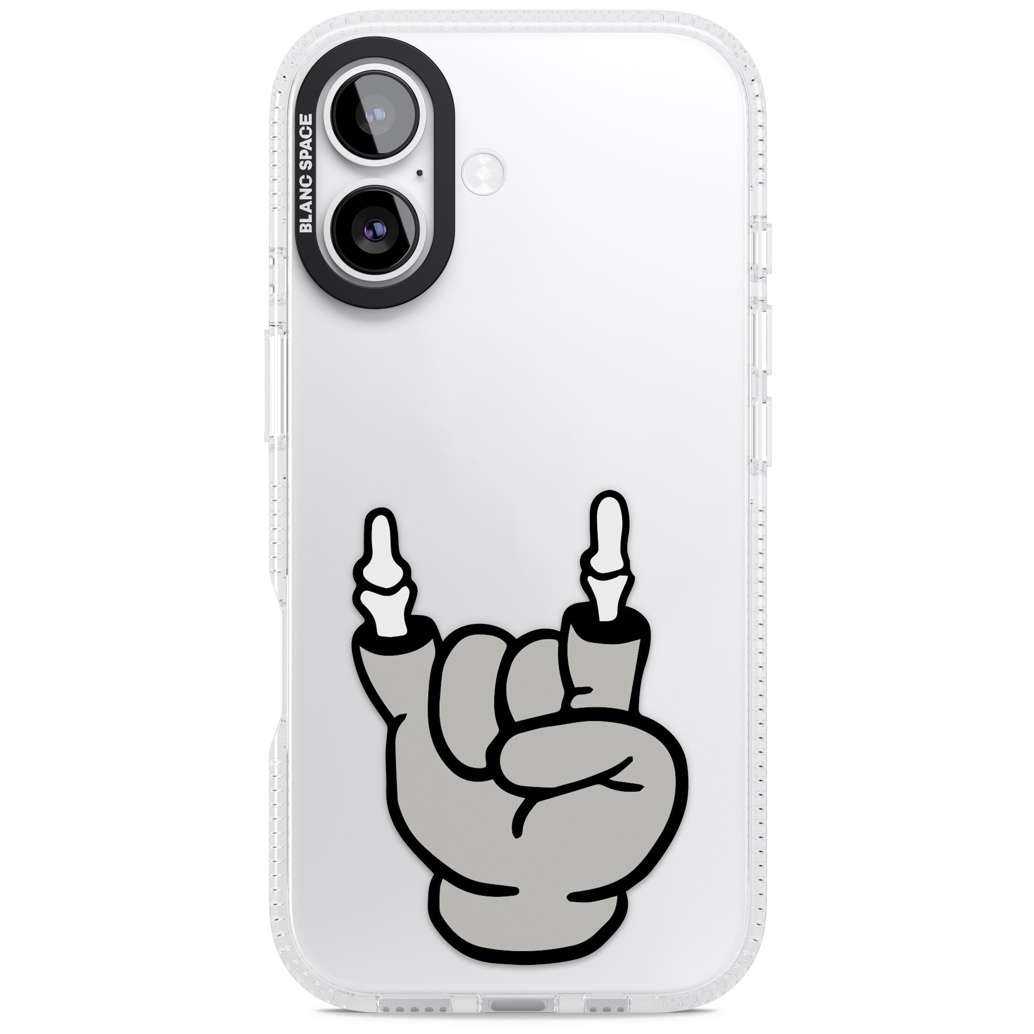 Rock 'Til You Drop iPhone 17 Impact Air Clear Phone Case
