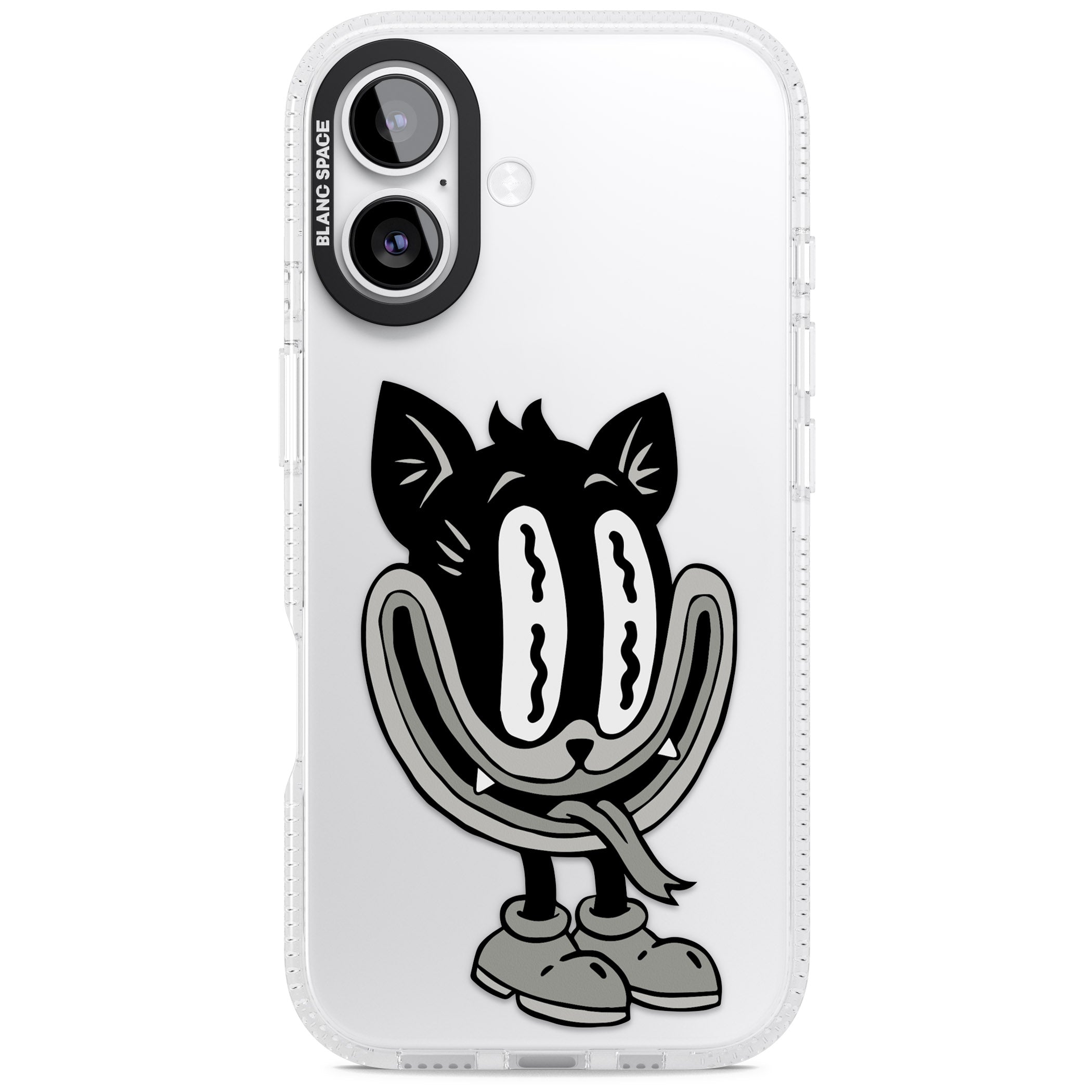Faded Feline iPhone 17 Impact Air Clear Phone Case