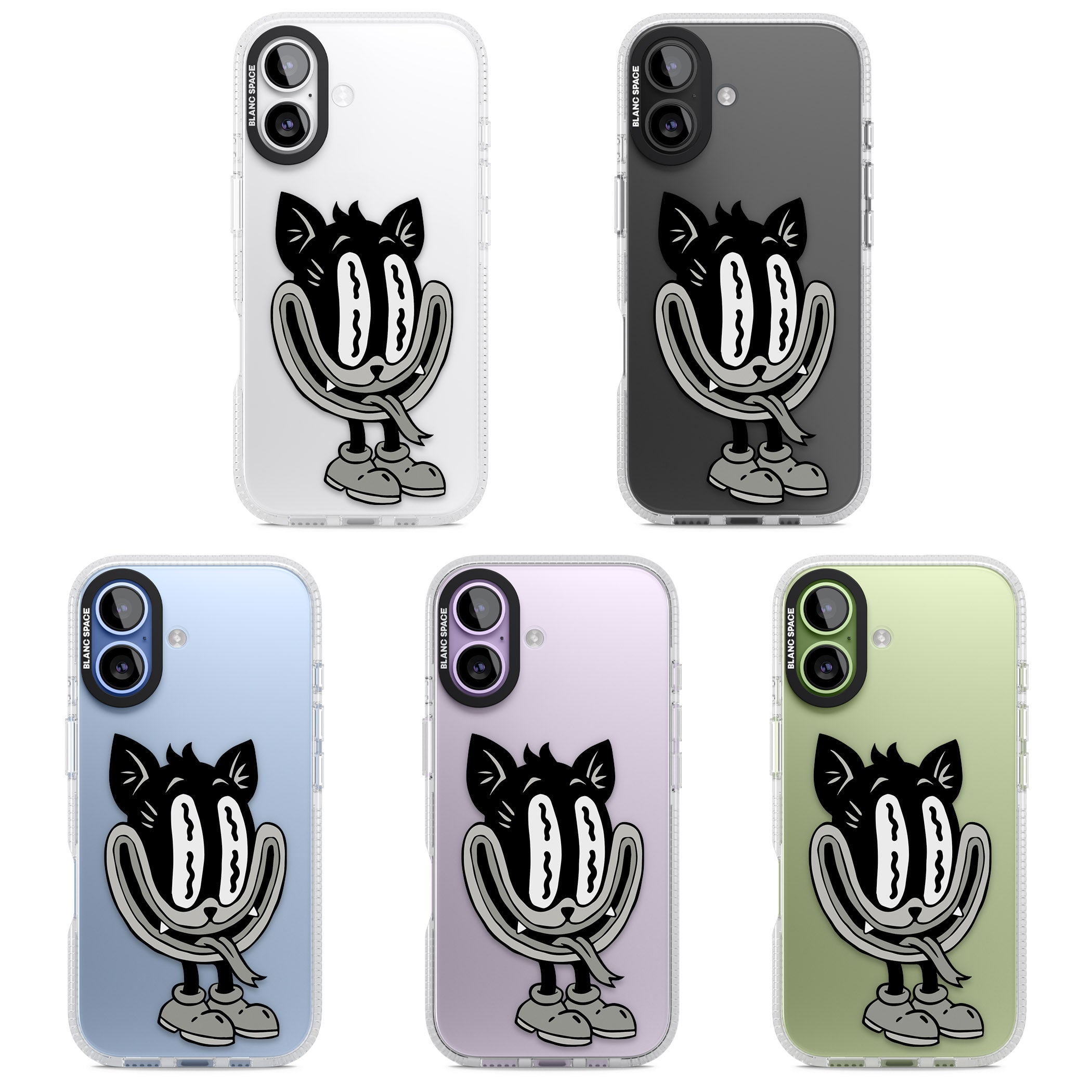 Faded Feline iPhone 17 Impact Air Clear Phone Case APT Impact Protection