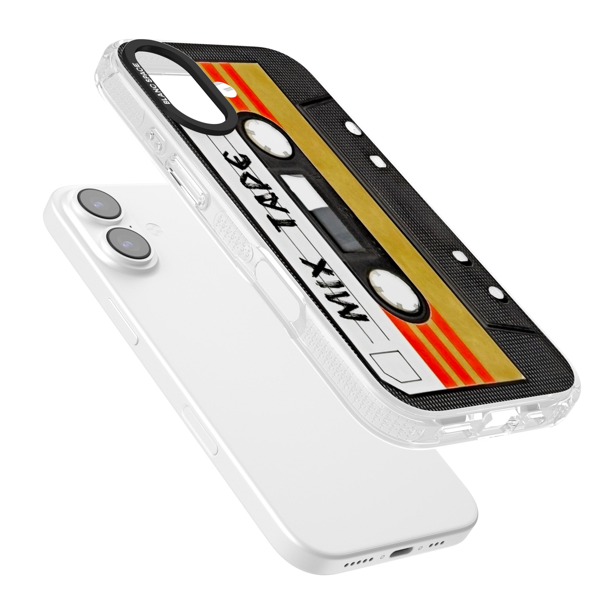 Retro Mix Tape iPhone 17 Impact Air Clear Phone Case Colours
