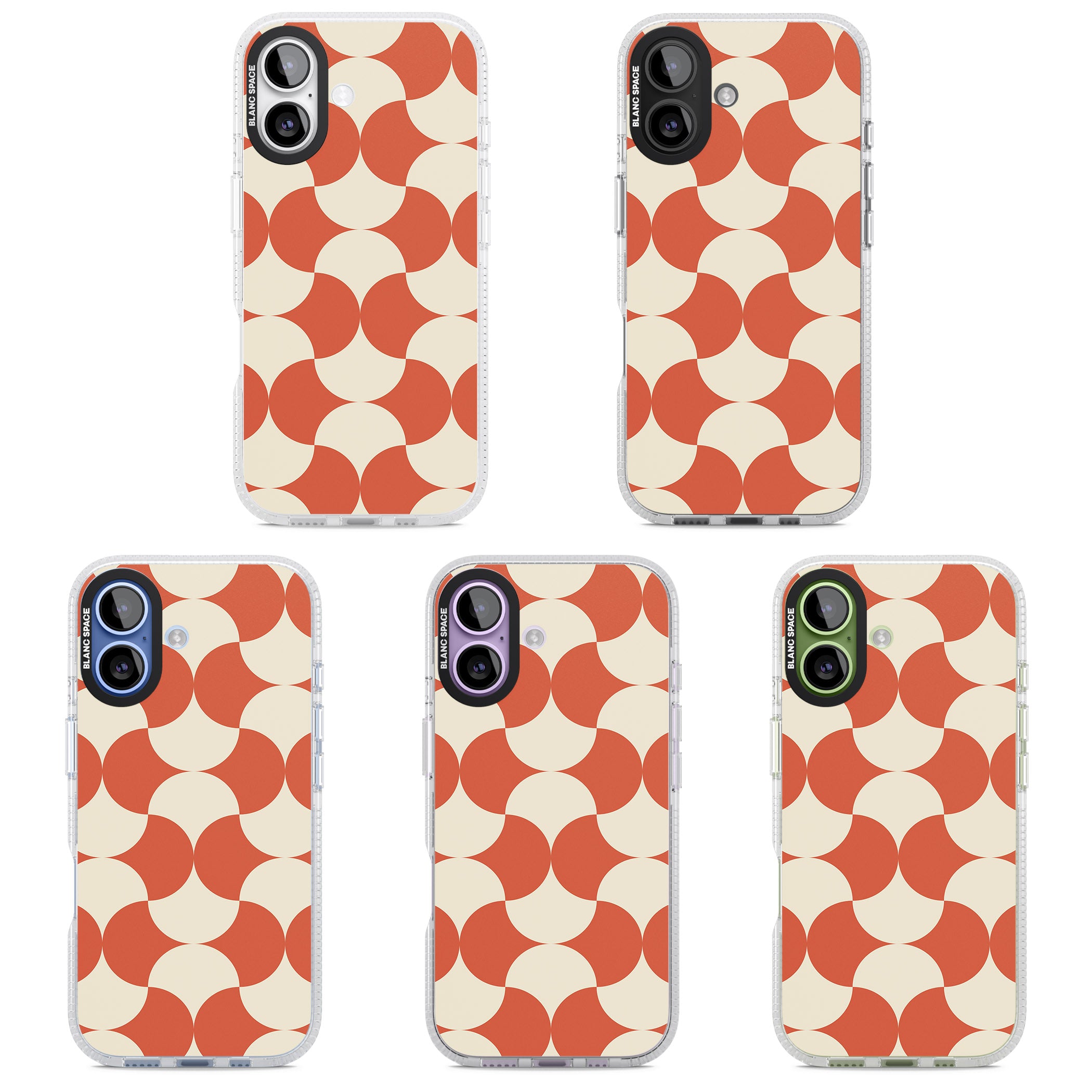 Abstract Retro Shapes iPhone 17 Impact Air Clear Phone Case APT Impact Protection