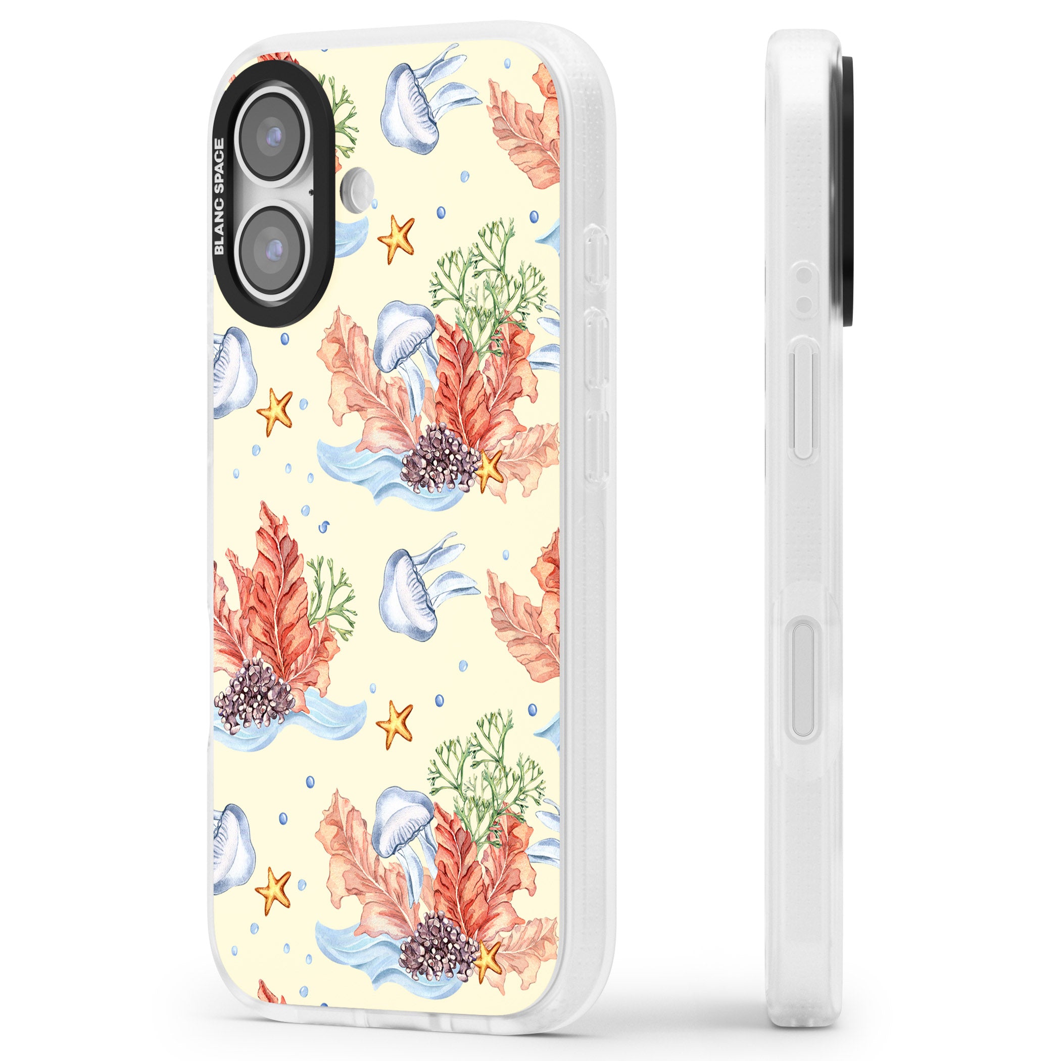 Coral Reef iPhone 17 Impact Air Clear Phone Case Side Profile