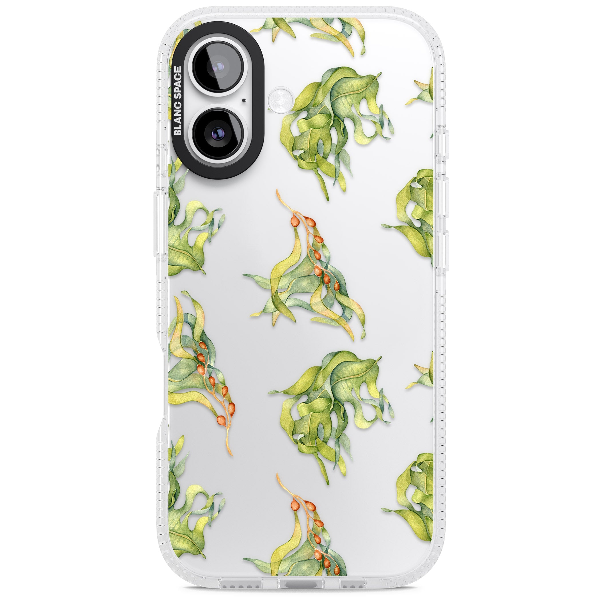 Flowing Seaweed Watercolor iPhone 17 Impact Air Clear Phone Case