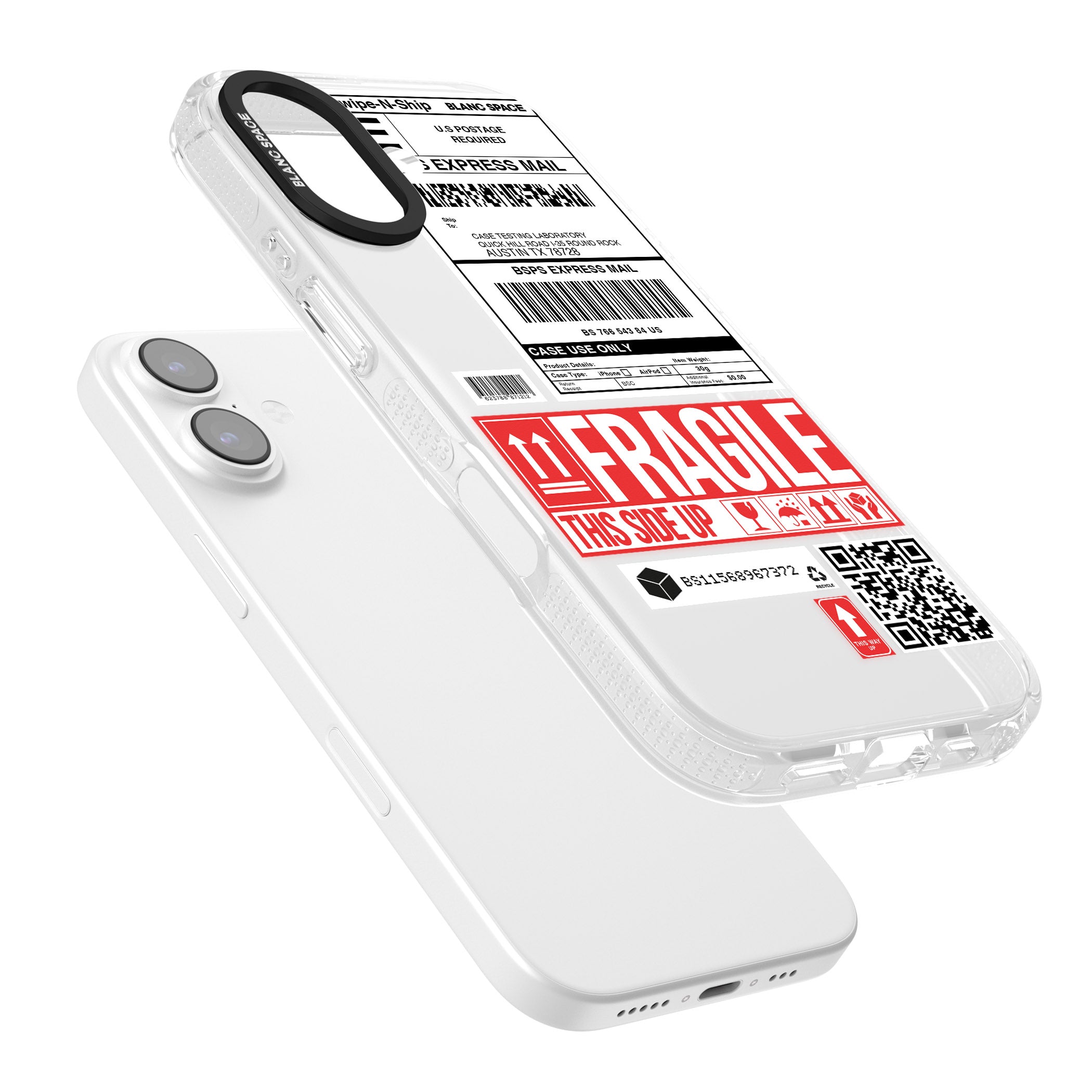 Shipping Label iPhone 17 Impact Air Clear Phone Case Colours