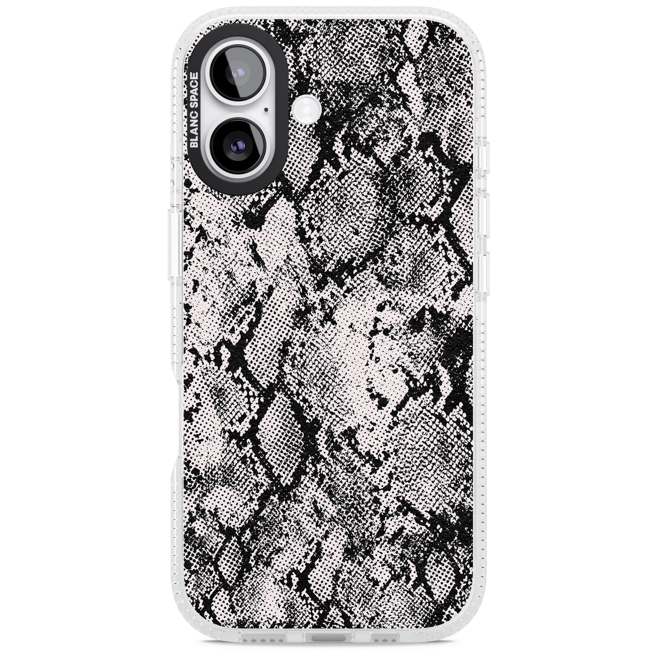 Pastel Snakeskin Grey iPhone 17 Impact Air Clear Phone Case