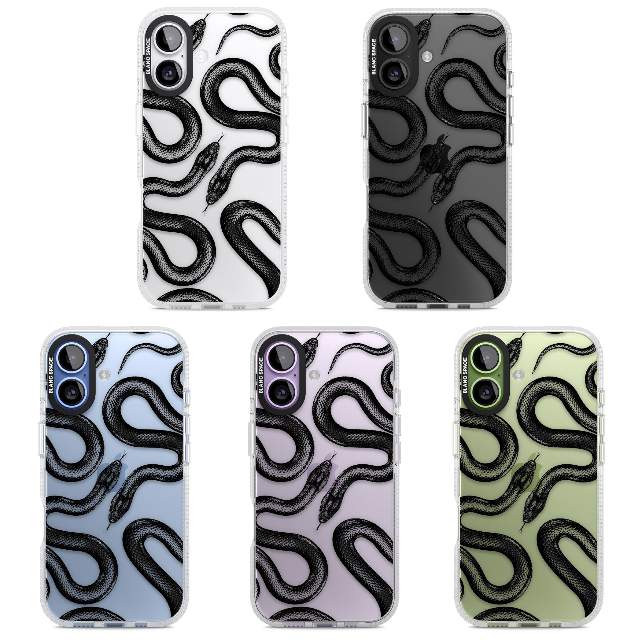 Black Kingsnake iPhone 17 Impact Air Clear Phone Case APT Impact Protection
