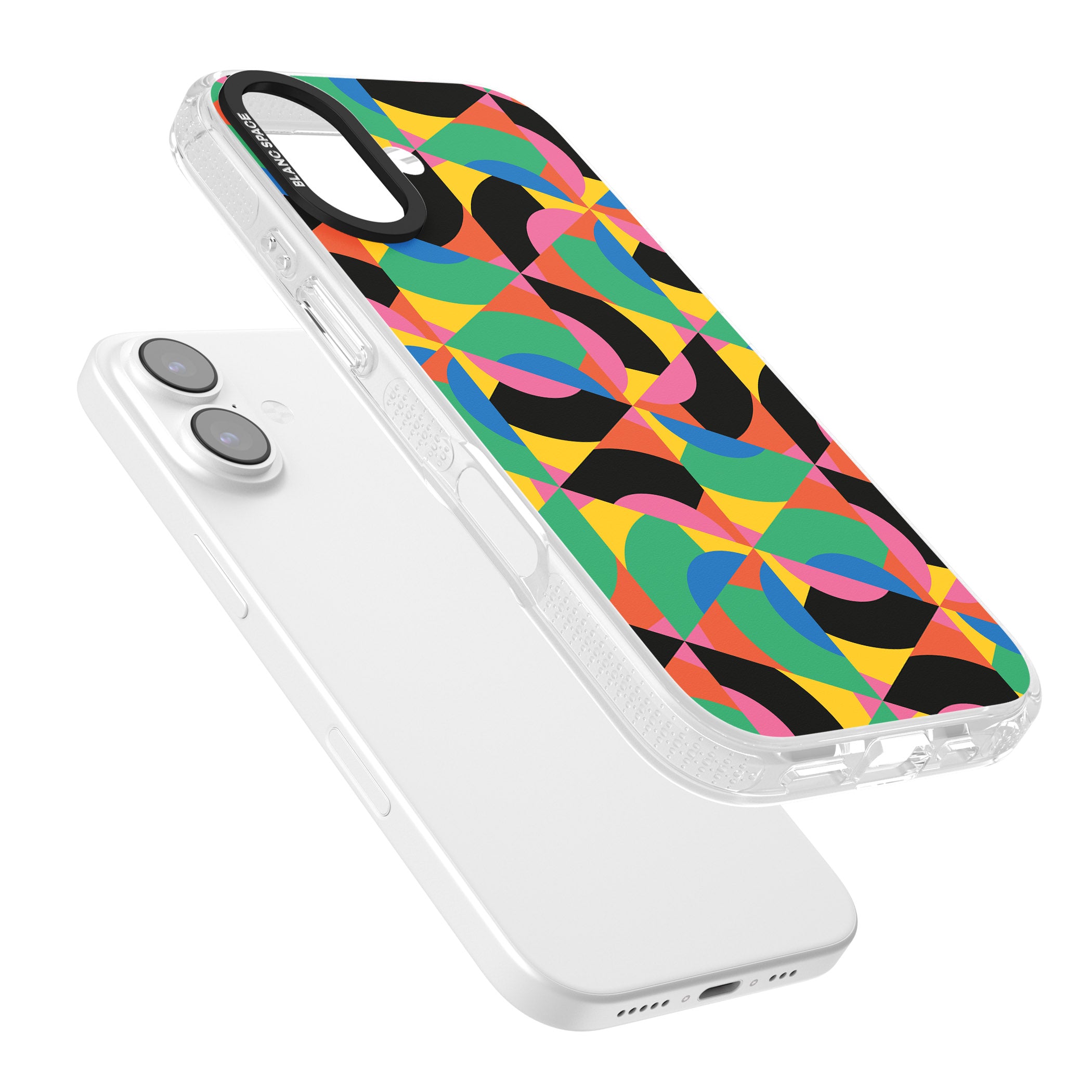 Abstract Carnival iPhone 17 Impact Air Clear Phone Case Colours