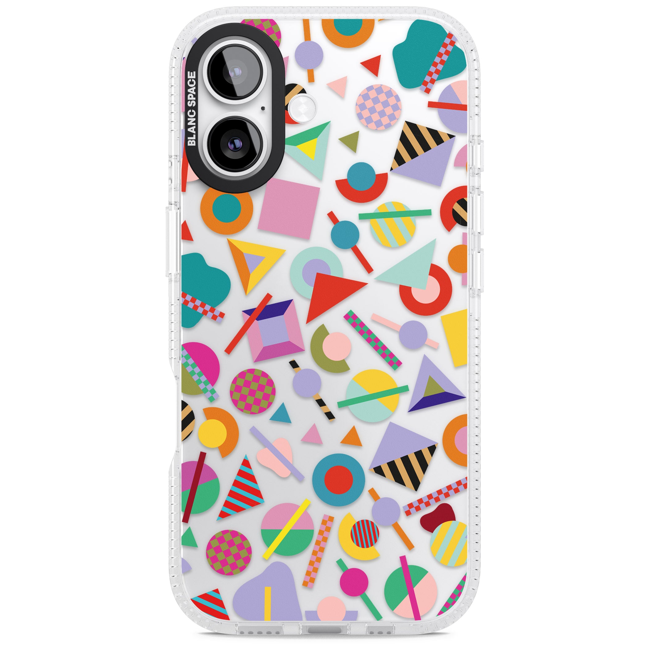 Retro Carnival Shapes iPhone 17 Impact Air Clear Phone Case