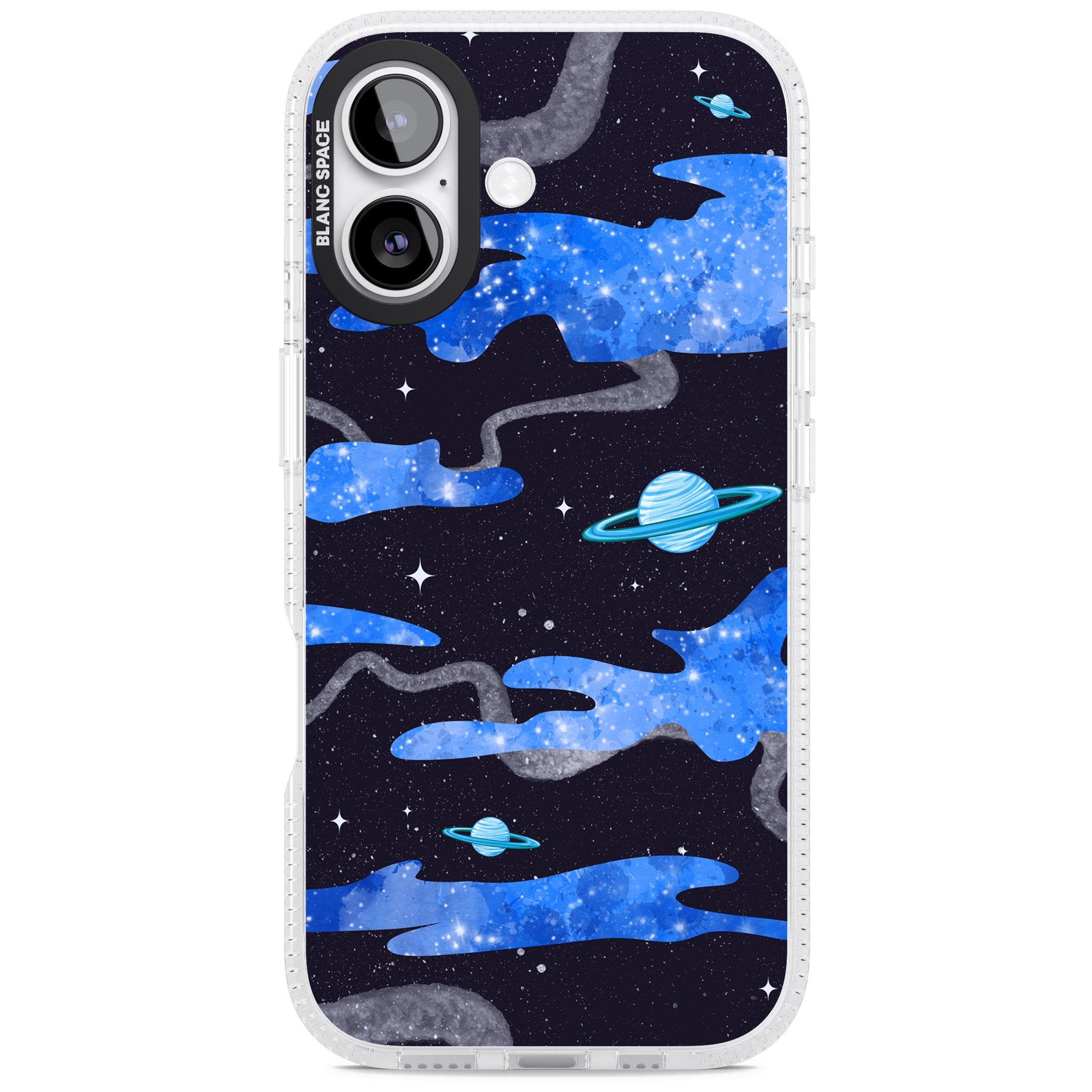 Blue Galaxy iPhone 17 Impact Air Clear Phone Case