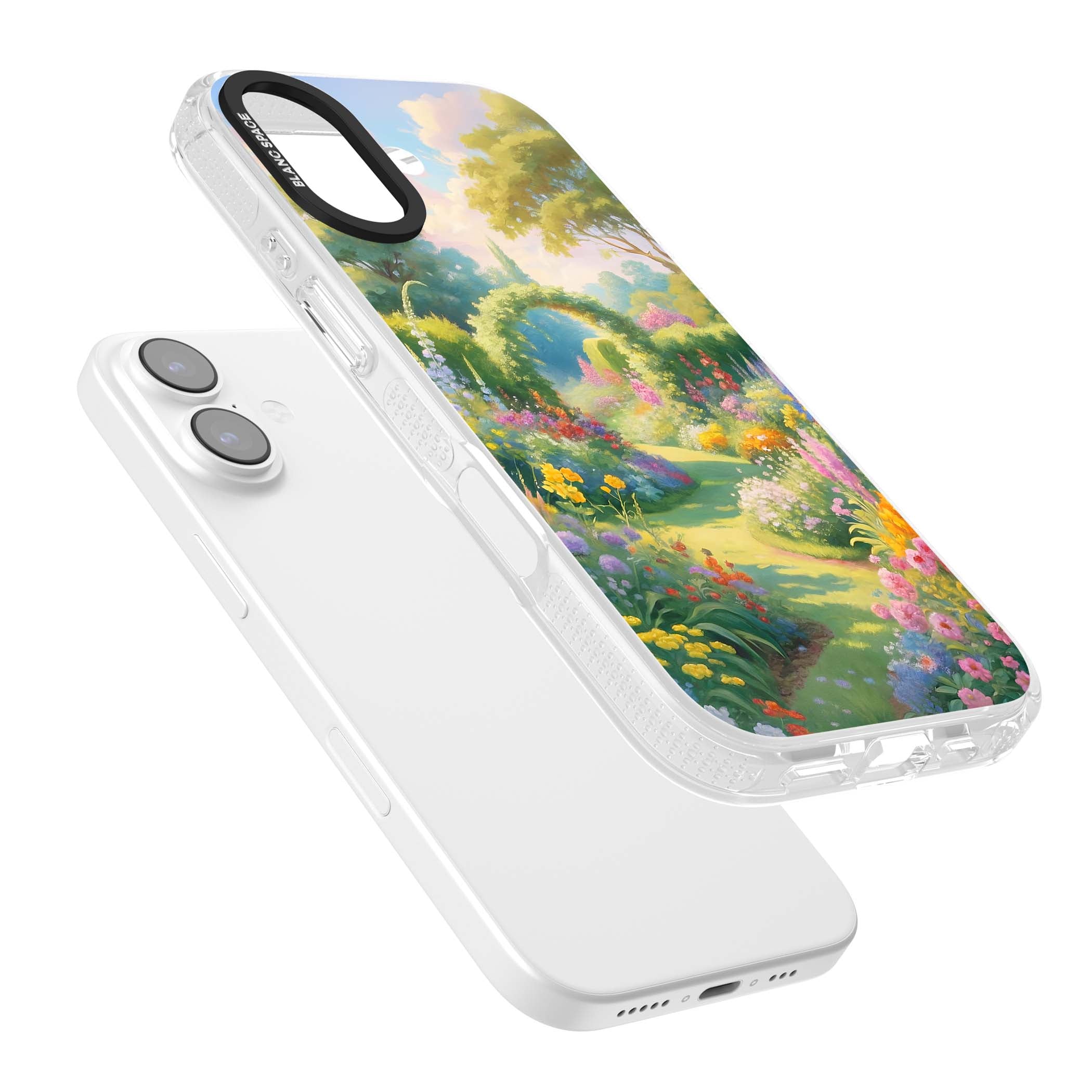 The Painter's Garden floral iPhone case | Clear Case Impact Air case for iPhone 17